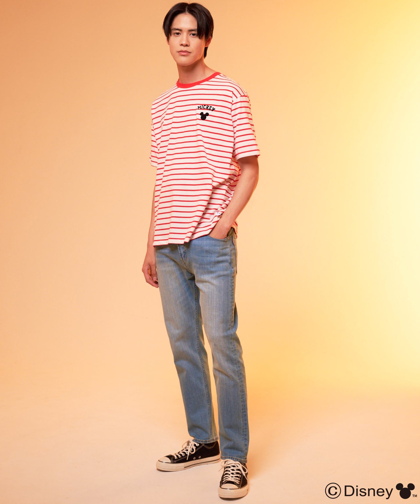 Mickey/Arnold Palmer/シェア ボーダーTシャツ