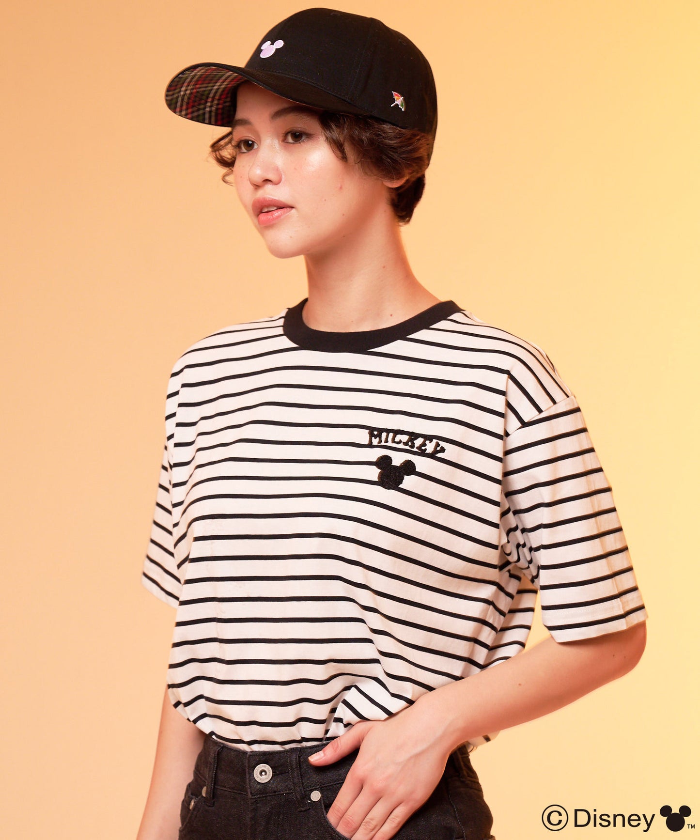 Mickey/Arnold Palmer/シェア ボーダーTシャツ