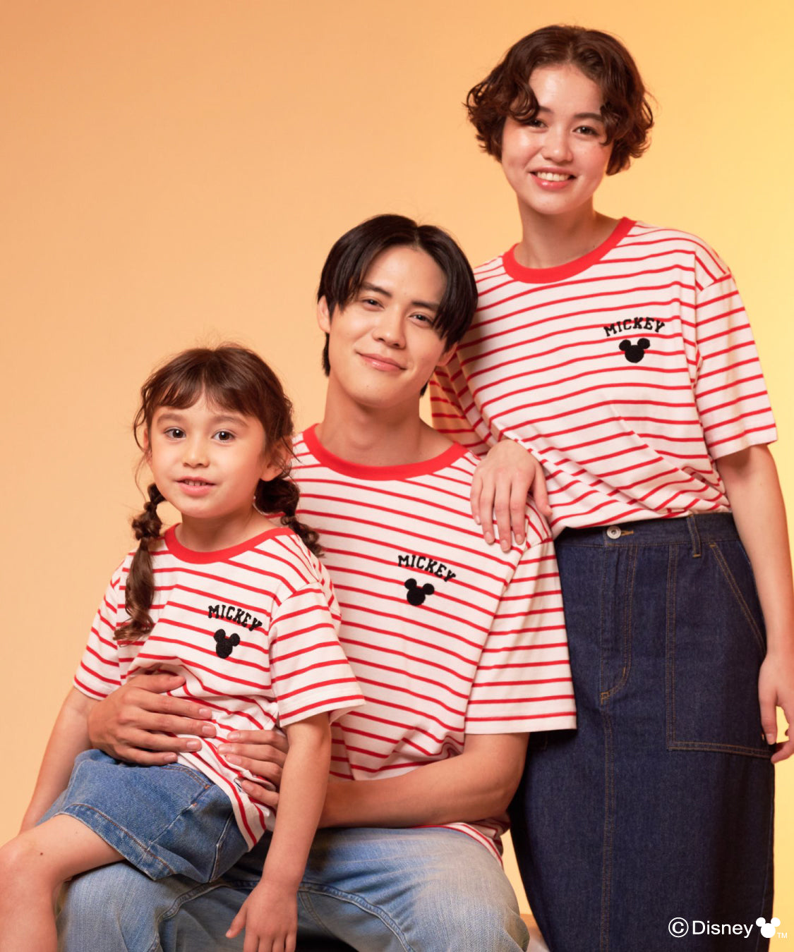 Disney Mickey/Arnold Palmer/シェア ボーダーTシャツ