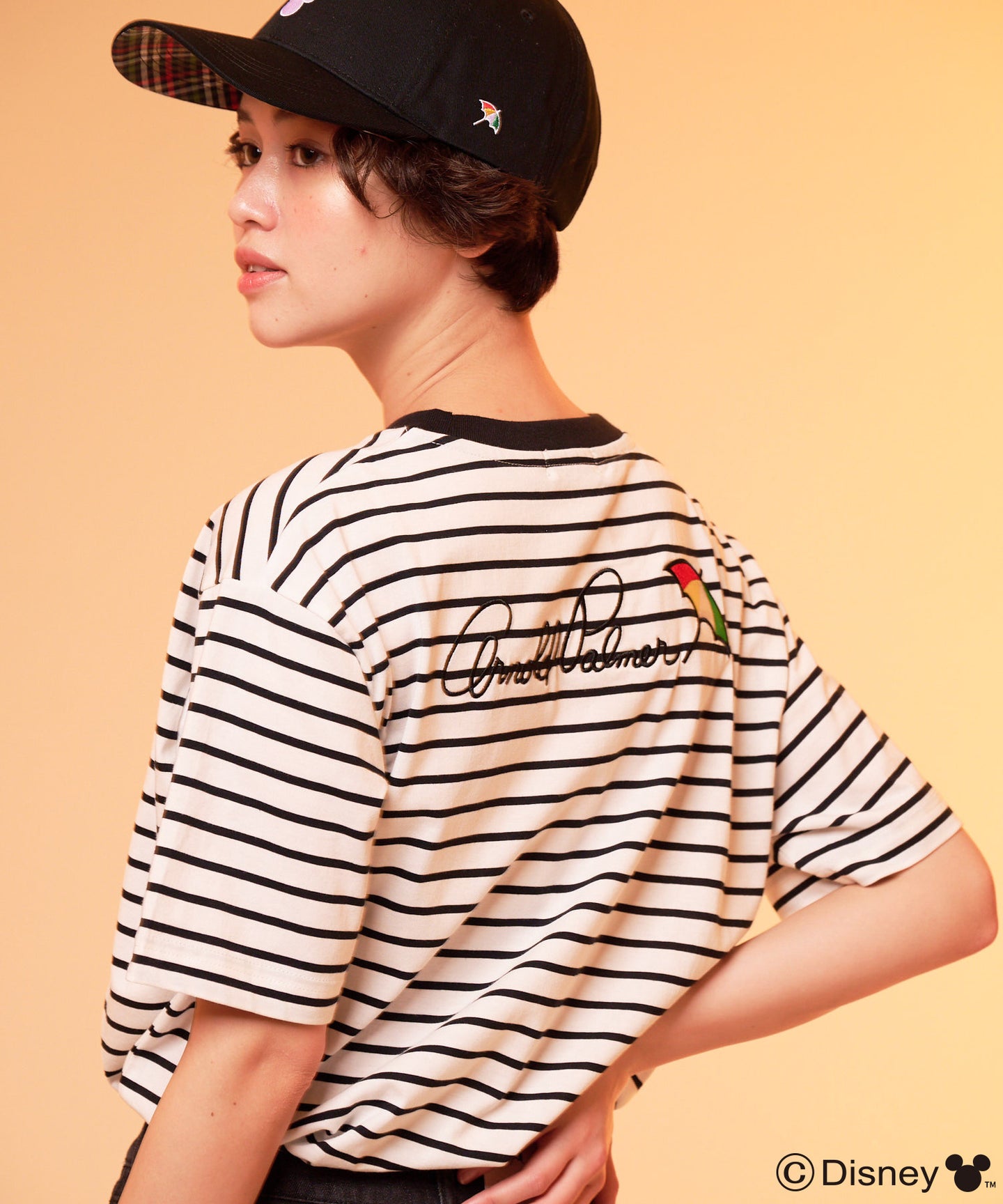 Disney Mickey/Arnold Palmer/シェア ボーダーTシャツ