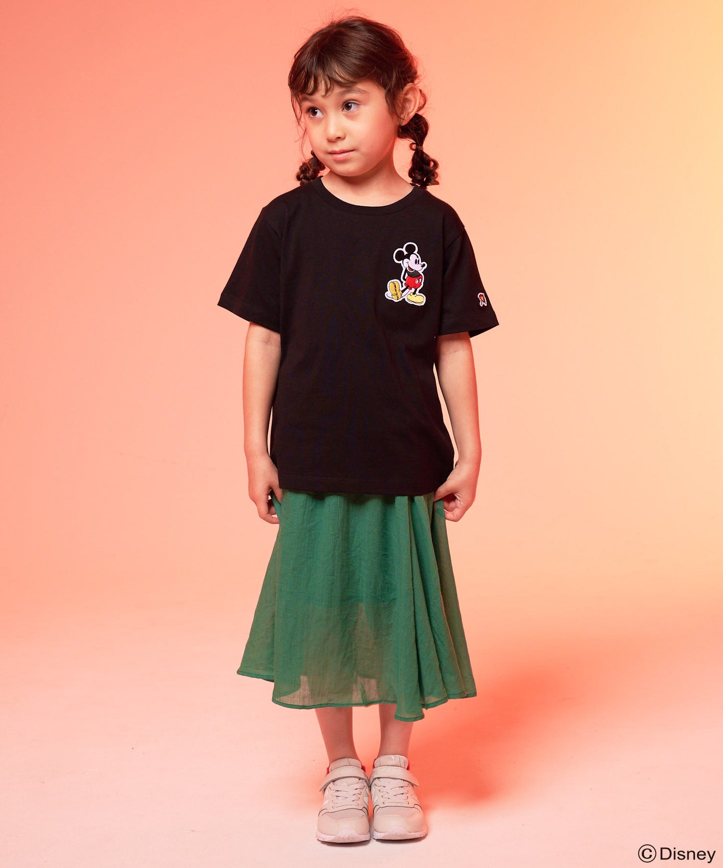 Mickey/Arnold Palmer/ワッペンTシャツ【キッズ】