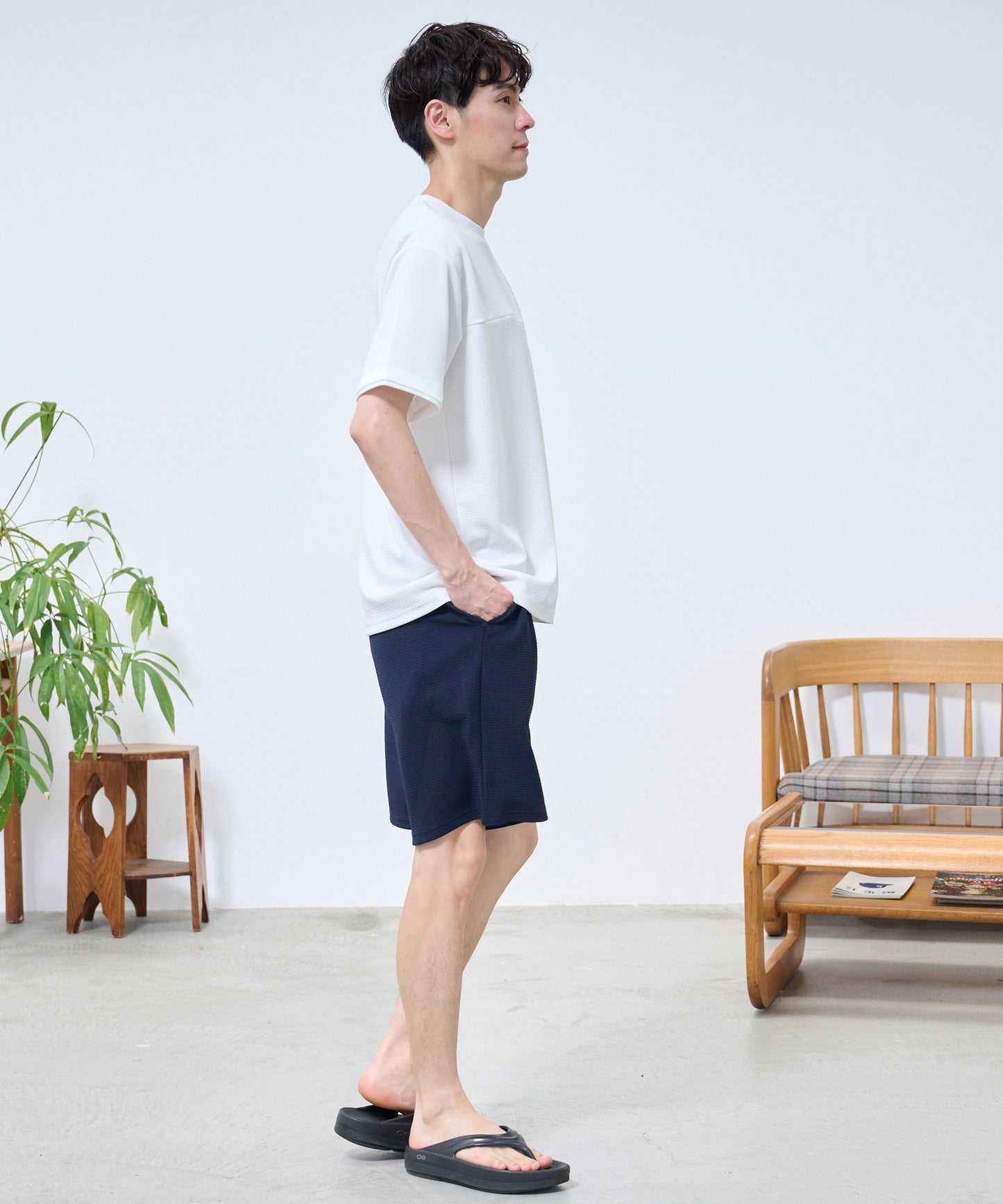 ドライワッフル フェイクレイヤードTシャツ