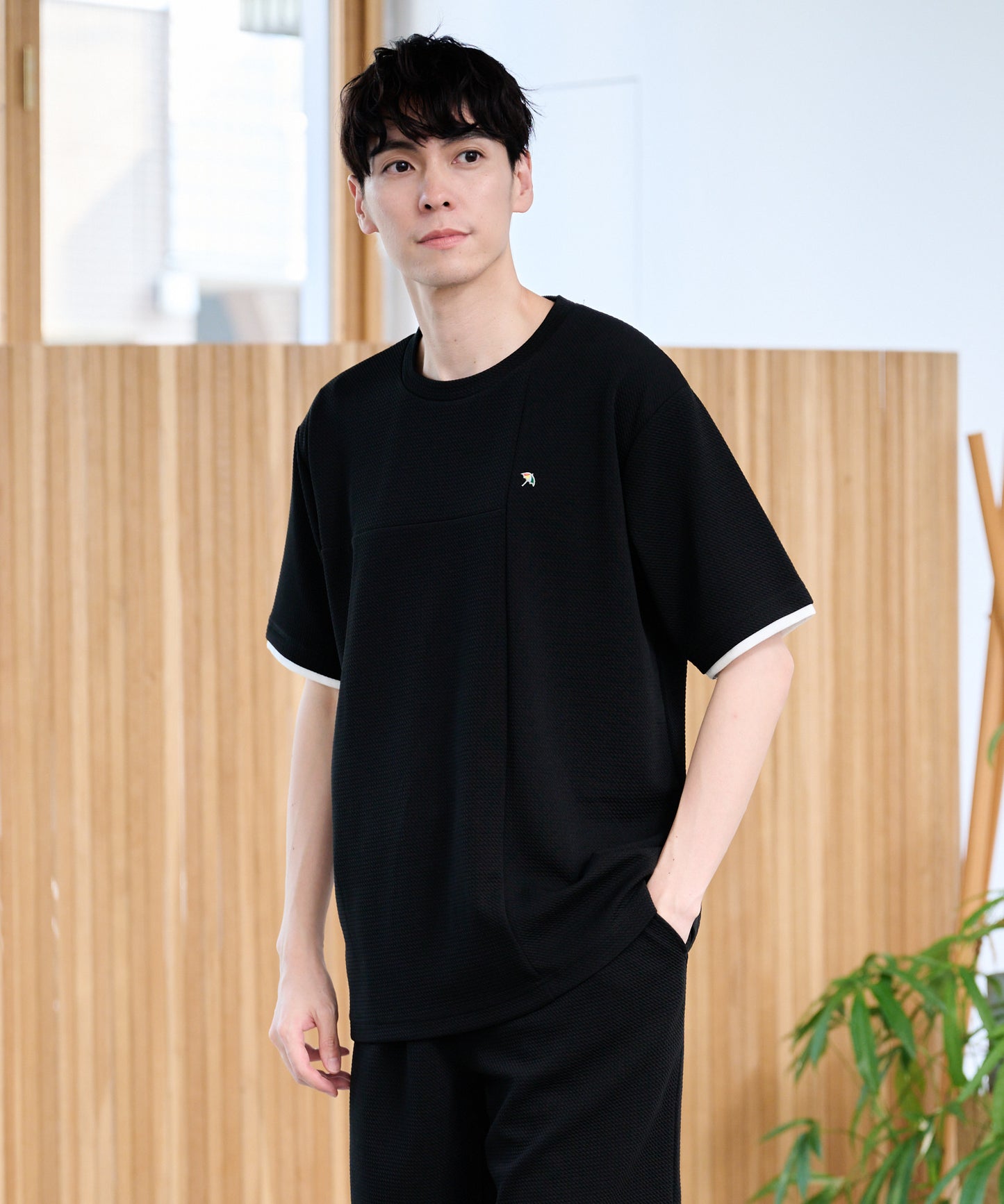 ドライワッフル フェイクレイヤードTシャツ