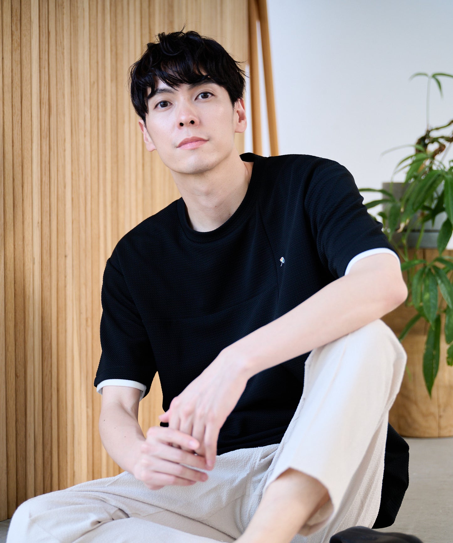 ドライワッフル フェイクレイヤードTシャツ