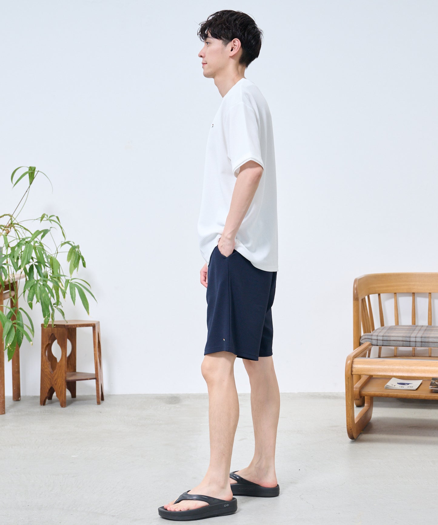 ドライワッフル フェイクレイヤードTシャツ