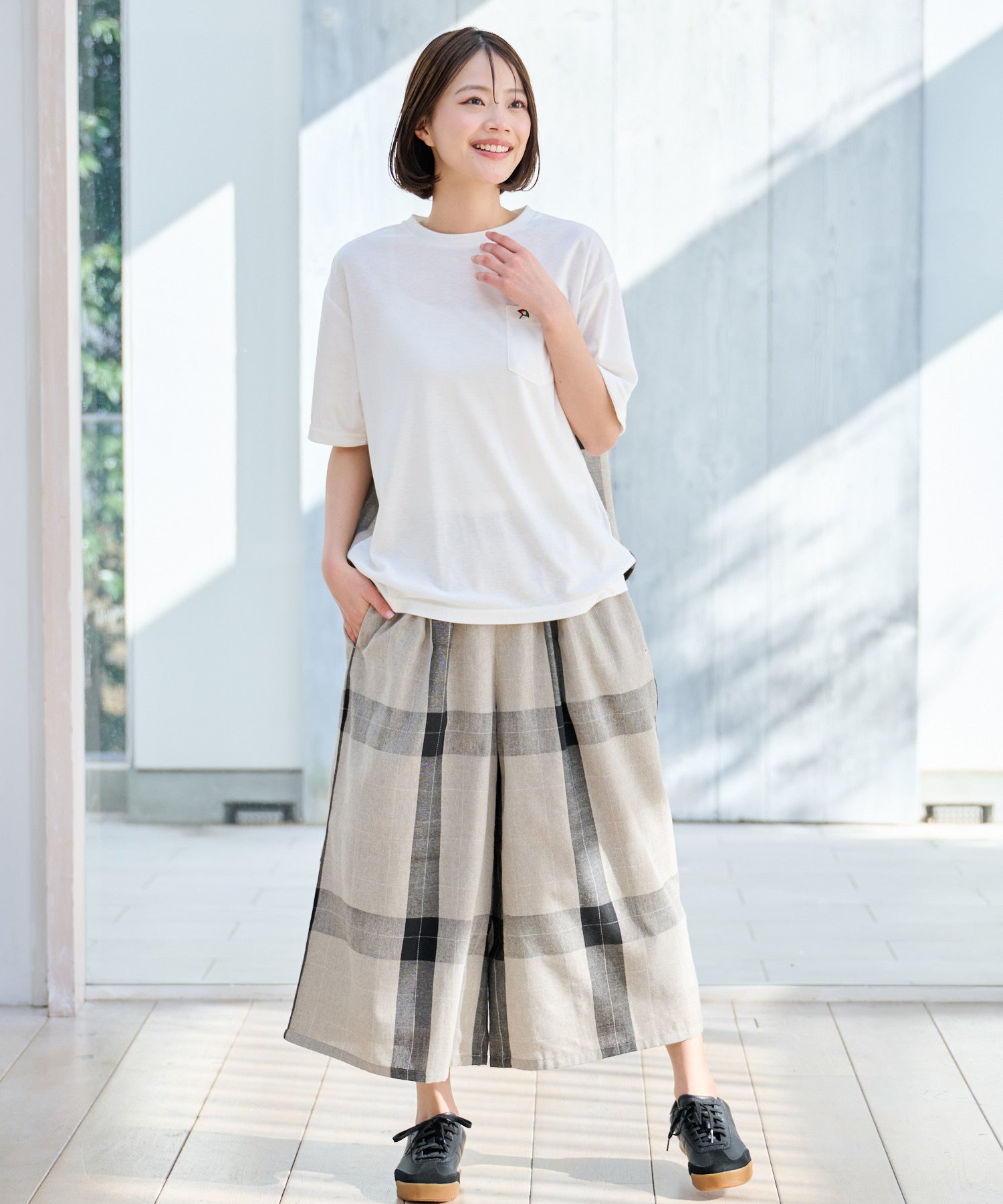 売れ筋新商品 ビックチェックフレアパンツ（その他パンツ/レディース パンツ