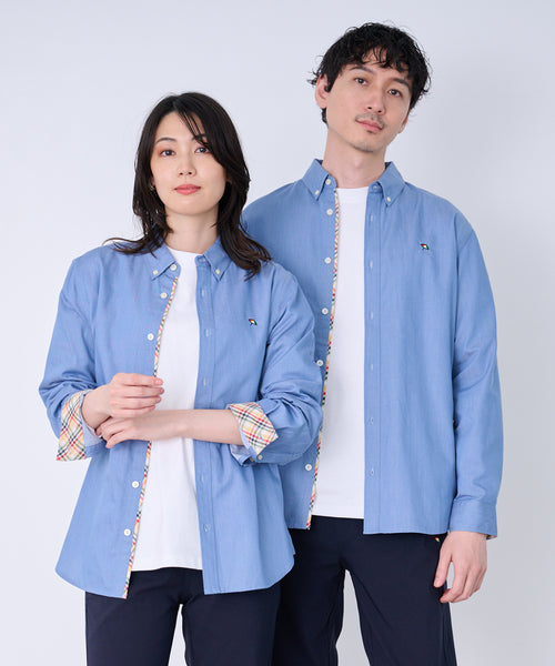 アーノルド パーマー(Arnold Palmer)裏ワザデニム イージーケア 長袖 シェア シャツ