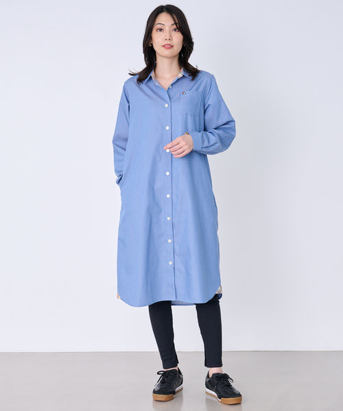 アーノルド パーマー(Arnold Palmer)【残り3点】裏ワザデニム イージーケア シャツワンピース