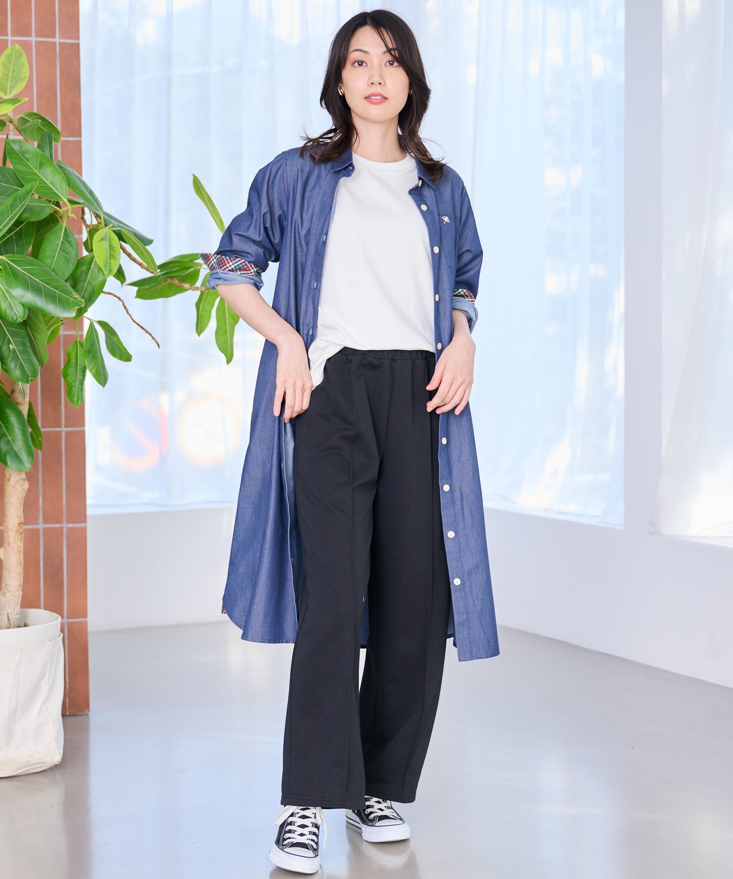 カットリラックス ストレートパンツ