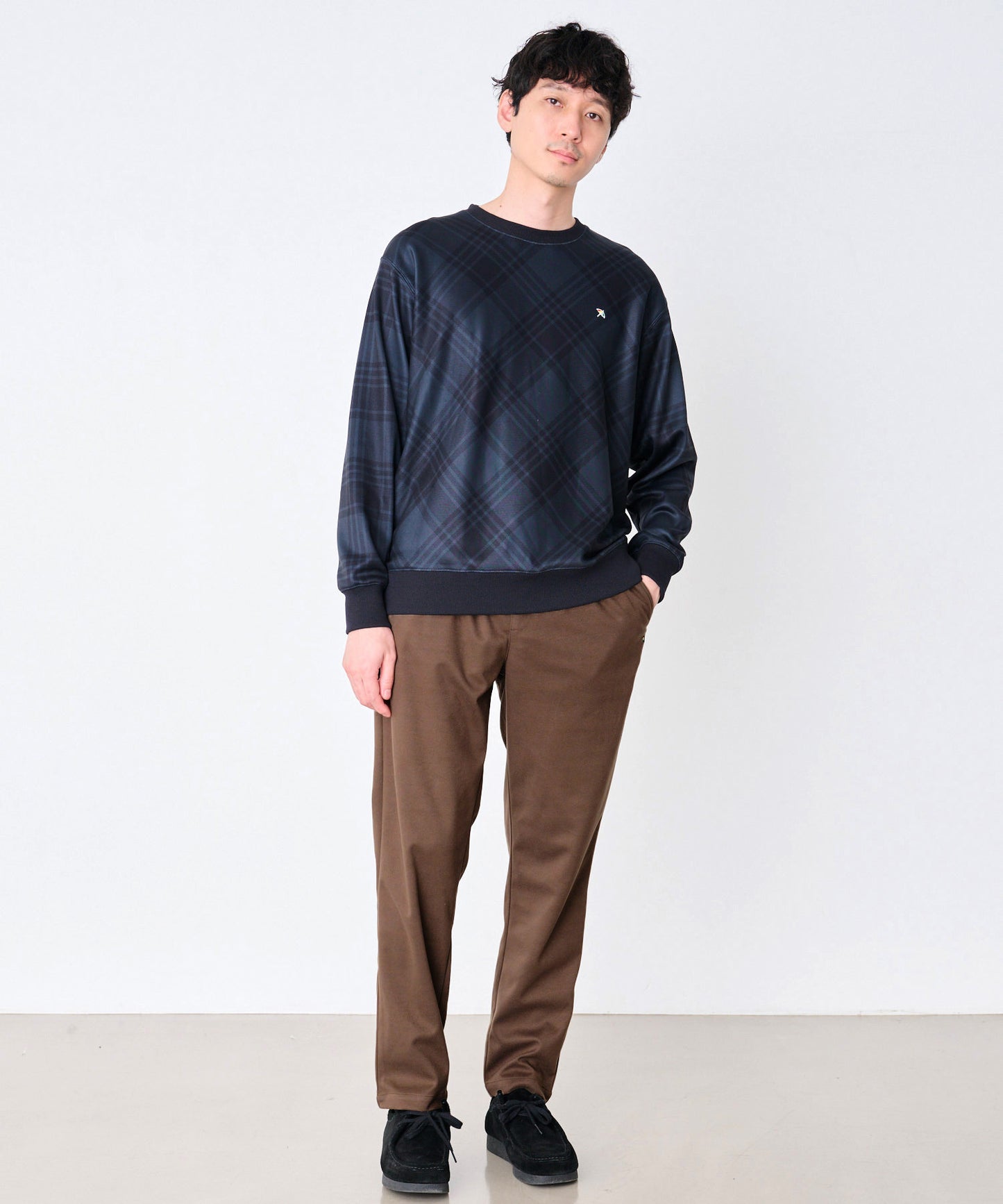 【予約】ウールライク起毛 イージーパンツ