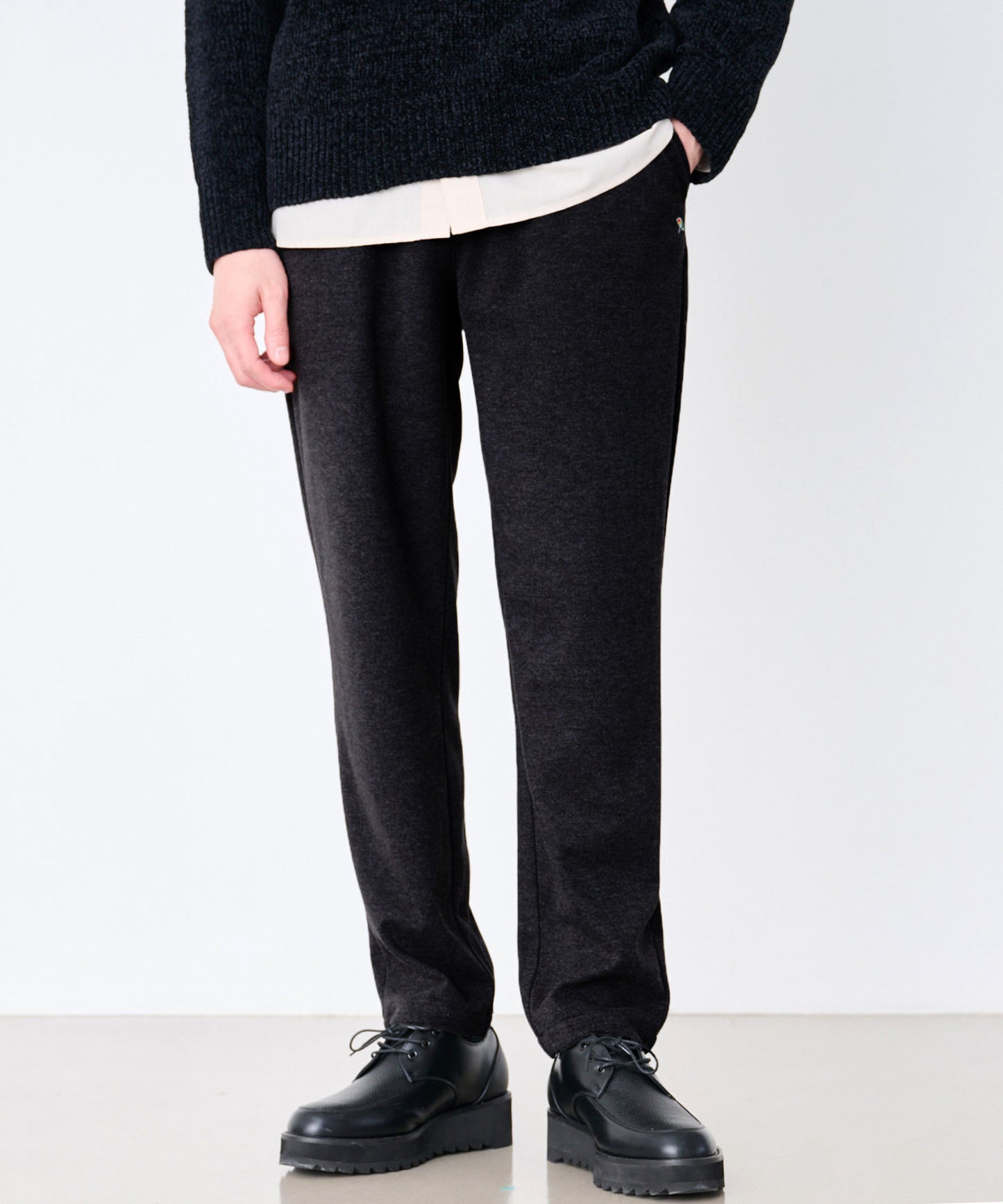 【予約】ウールライク起毛 イージーパンツ
