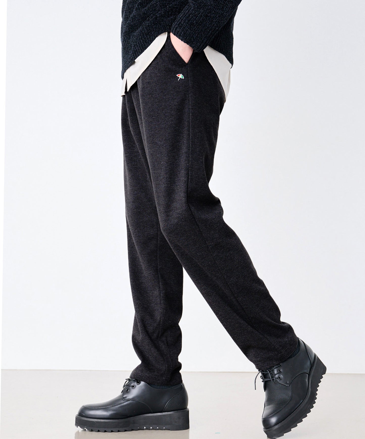 【予約】ウールライク起毛 イージーパンツ