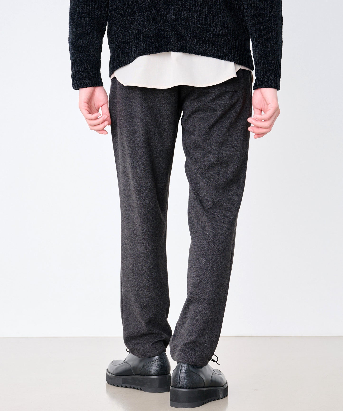 【予約】ウールライク起毛 イージーパンツ