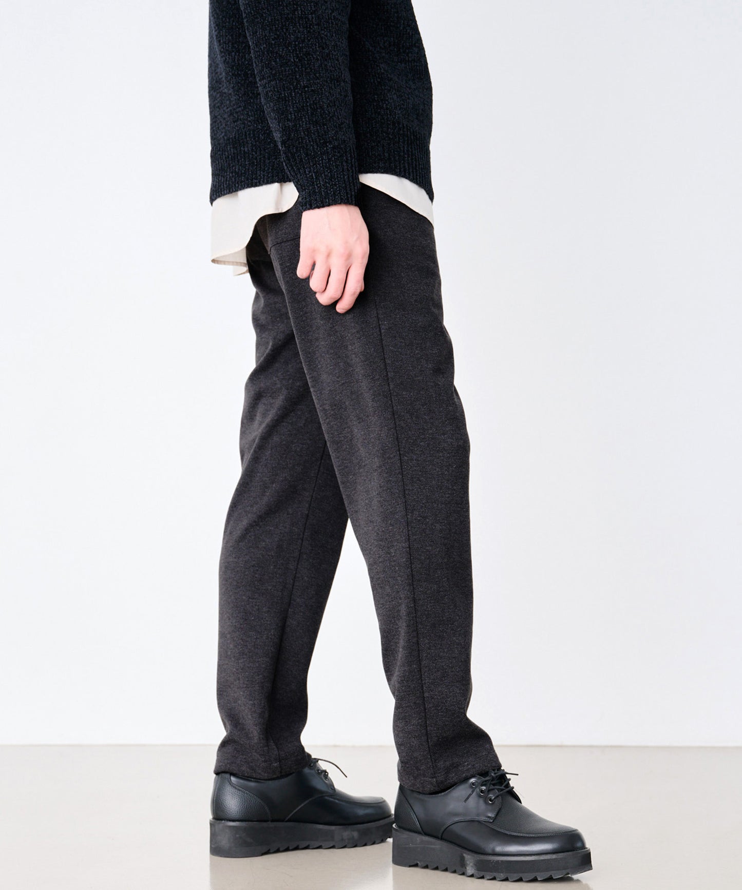 【予約】ウールライク起毛 イージーパンツ