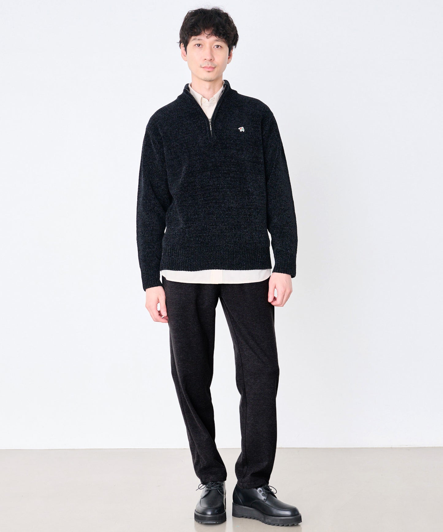 【予約】ウールライク起毛 イージーパンツ