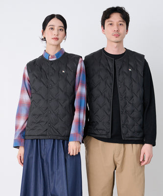 シームレス シェア インナーダウンベスト