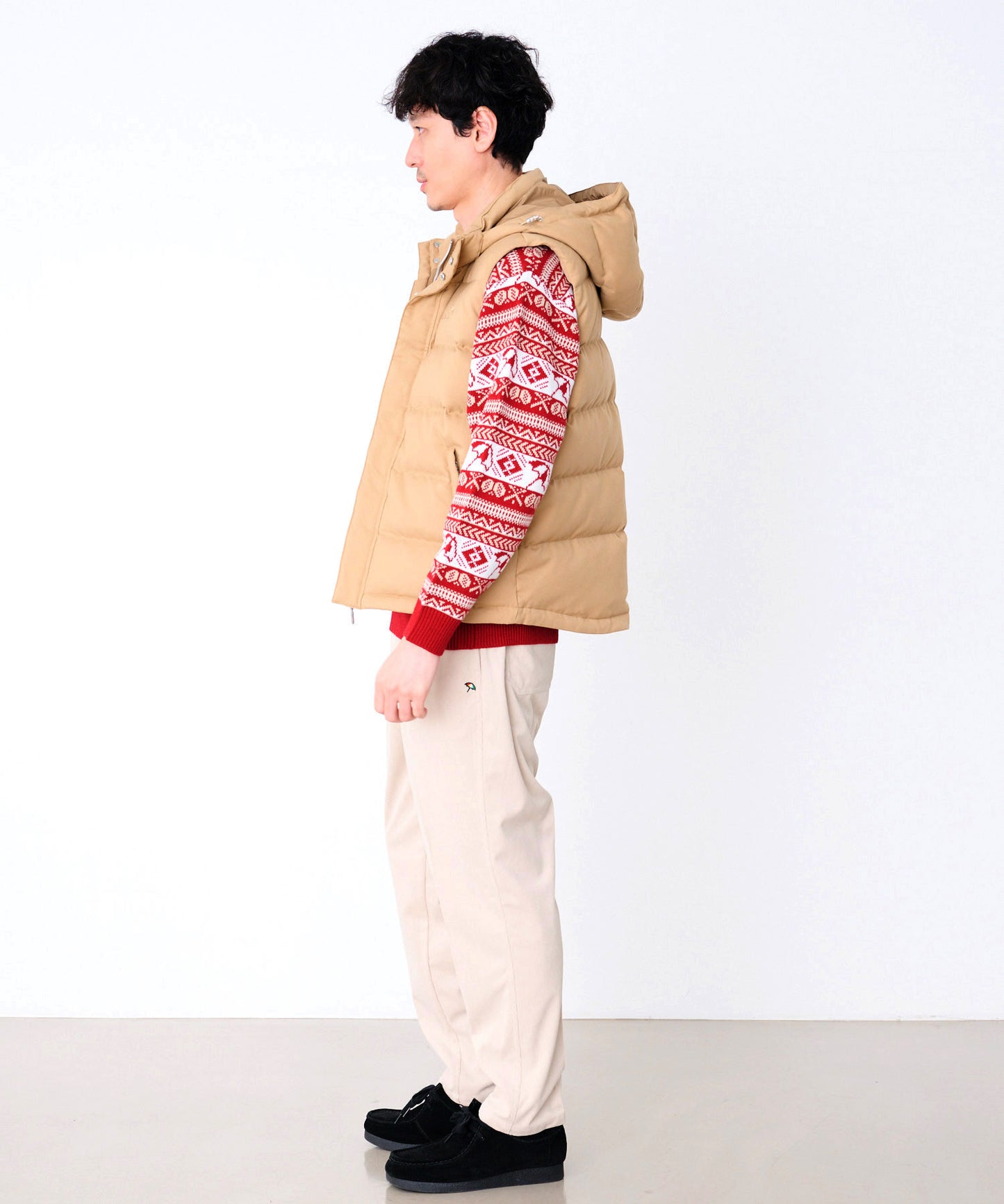 2WAY シェア ウーリー ダウンベスト