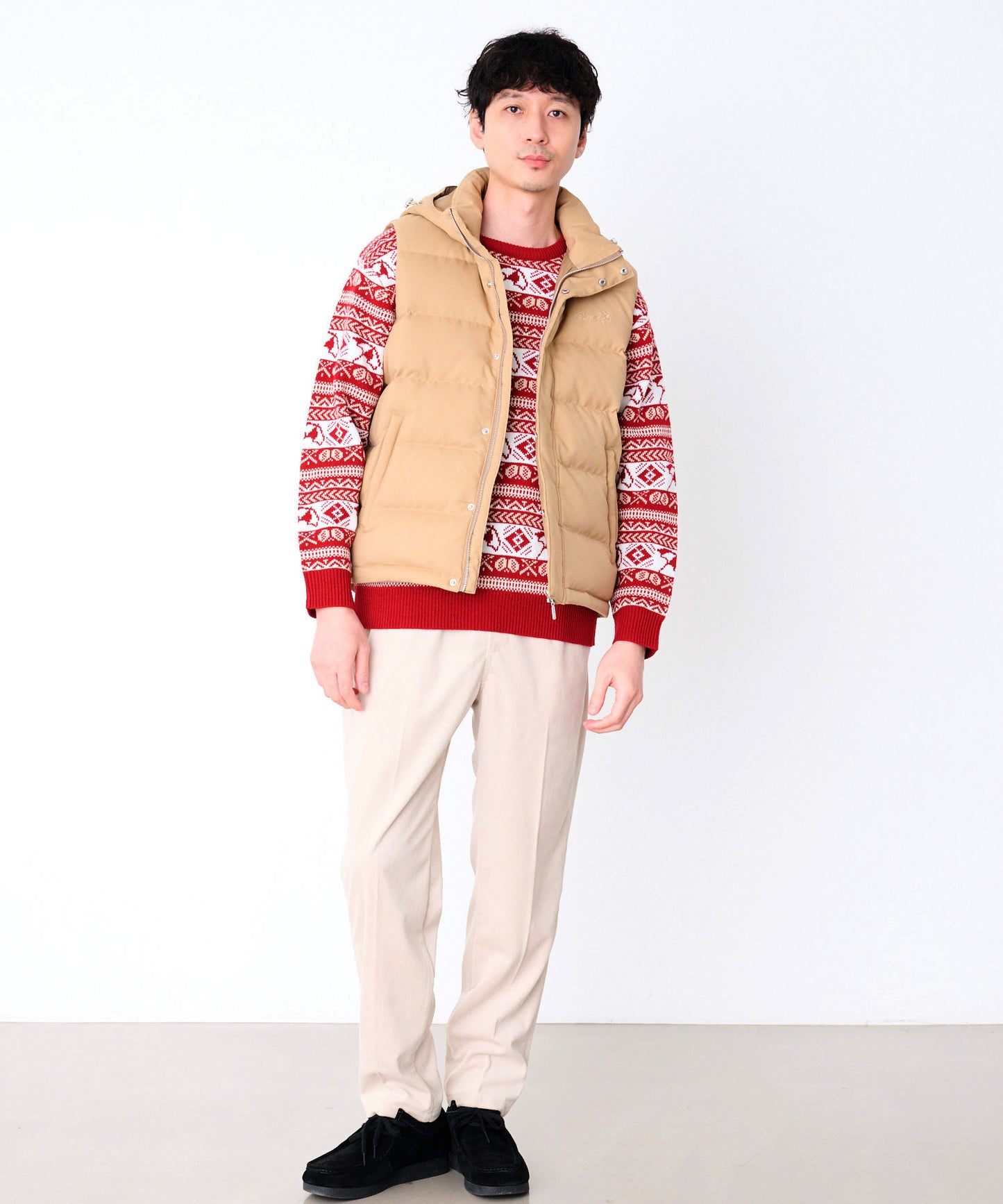 2WAY シェア ウーリー ダウンベスト