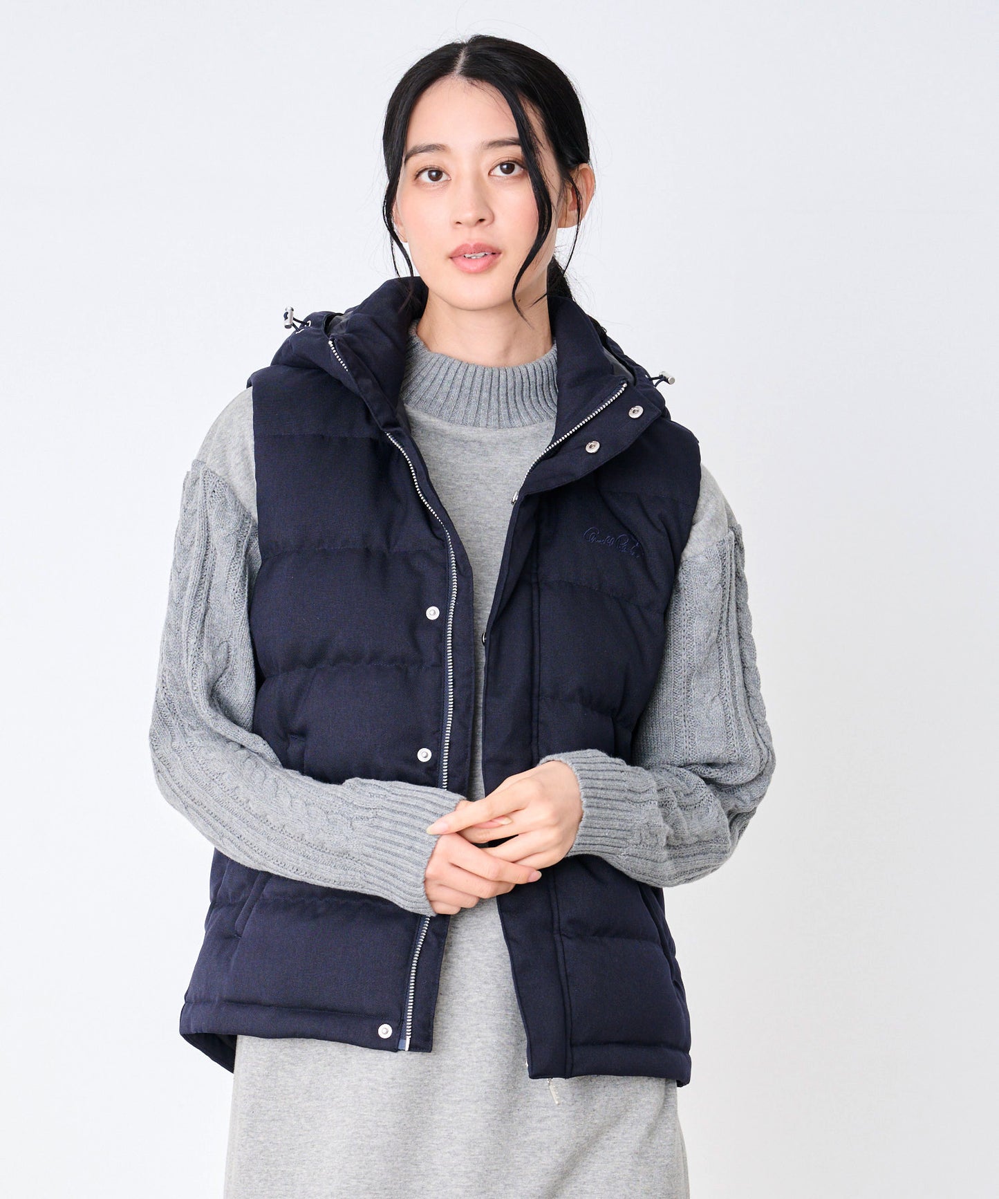 2WAY シェア ウーリー ダウンベスト