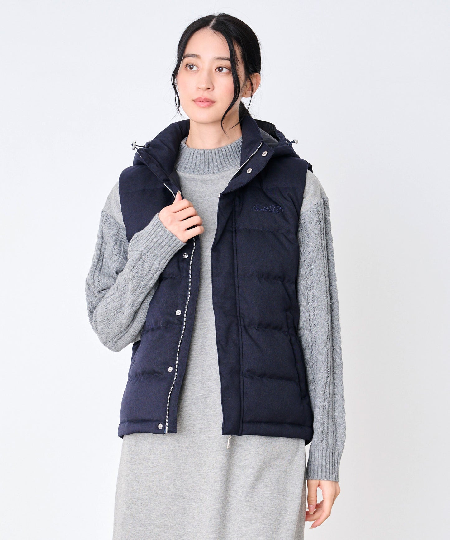 2WAY シェア ウーリー ダウンベスト