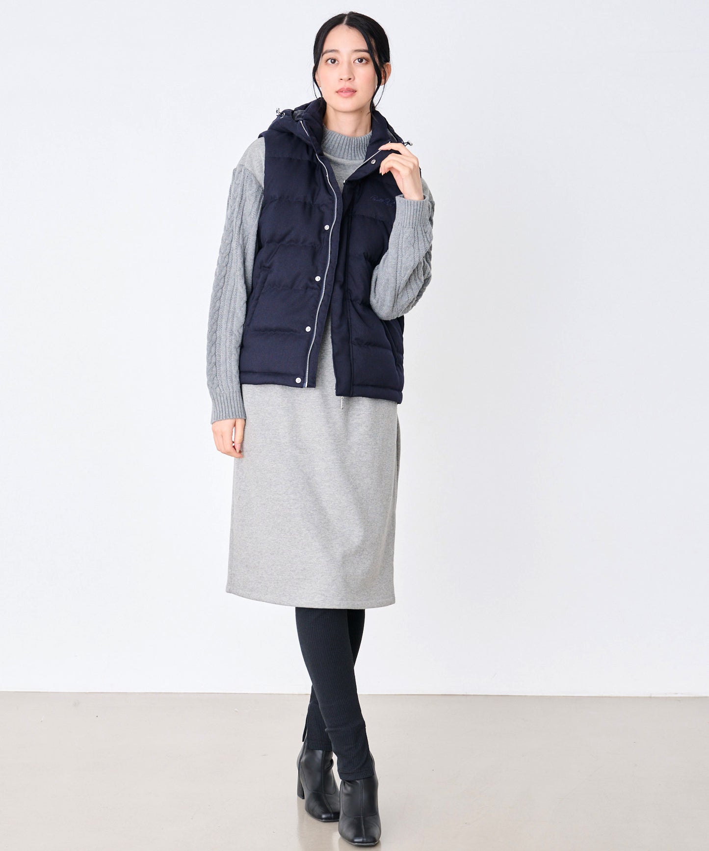 2WAY シェア ウーリー ダウンベスト