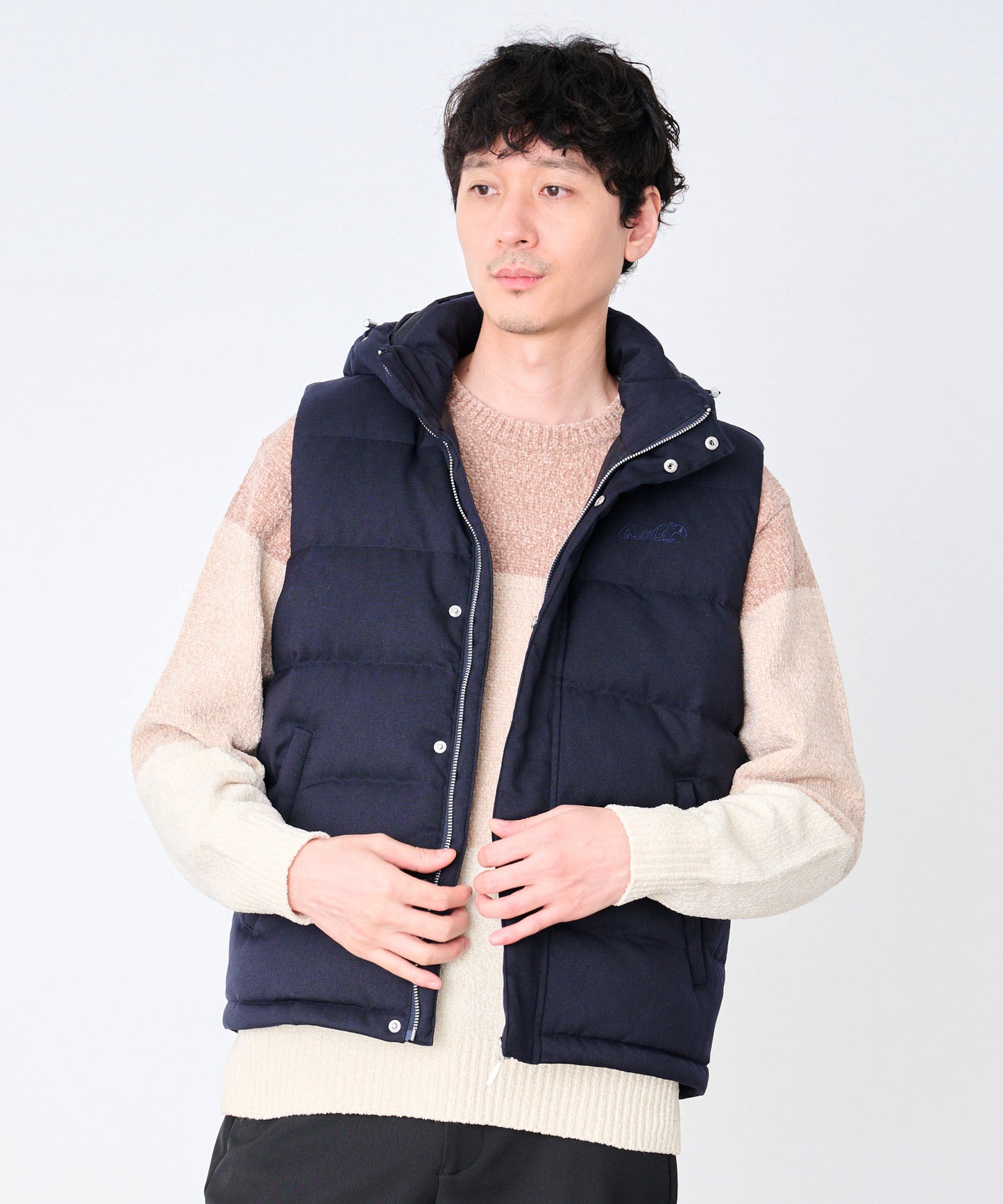 2WAY シェア ウーリー ダウンベスト