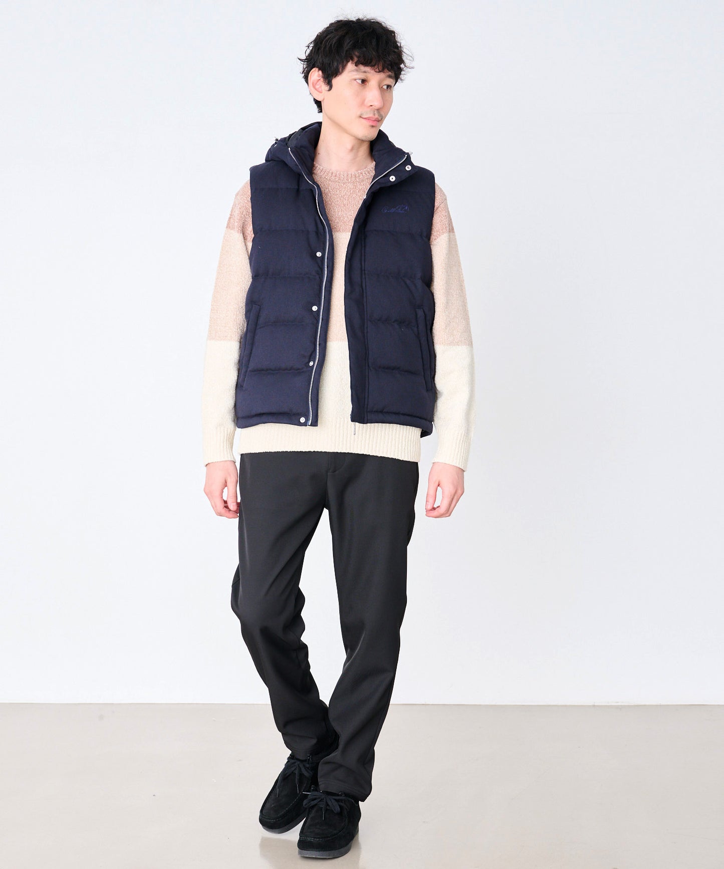 2WAY シェア ウーリー ダウンベスト