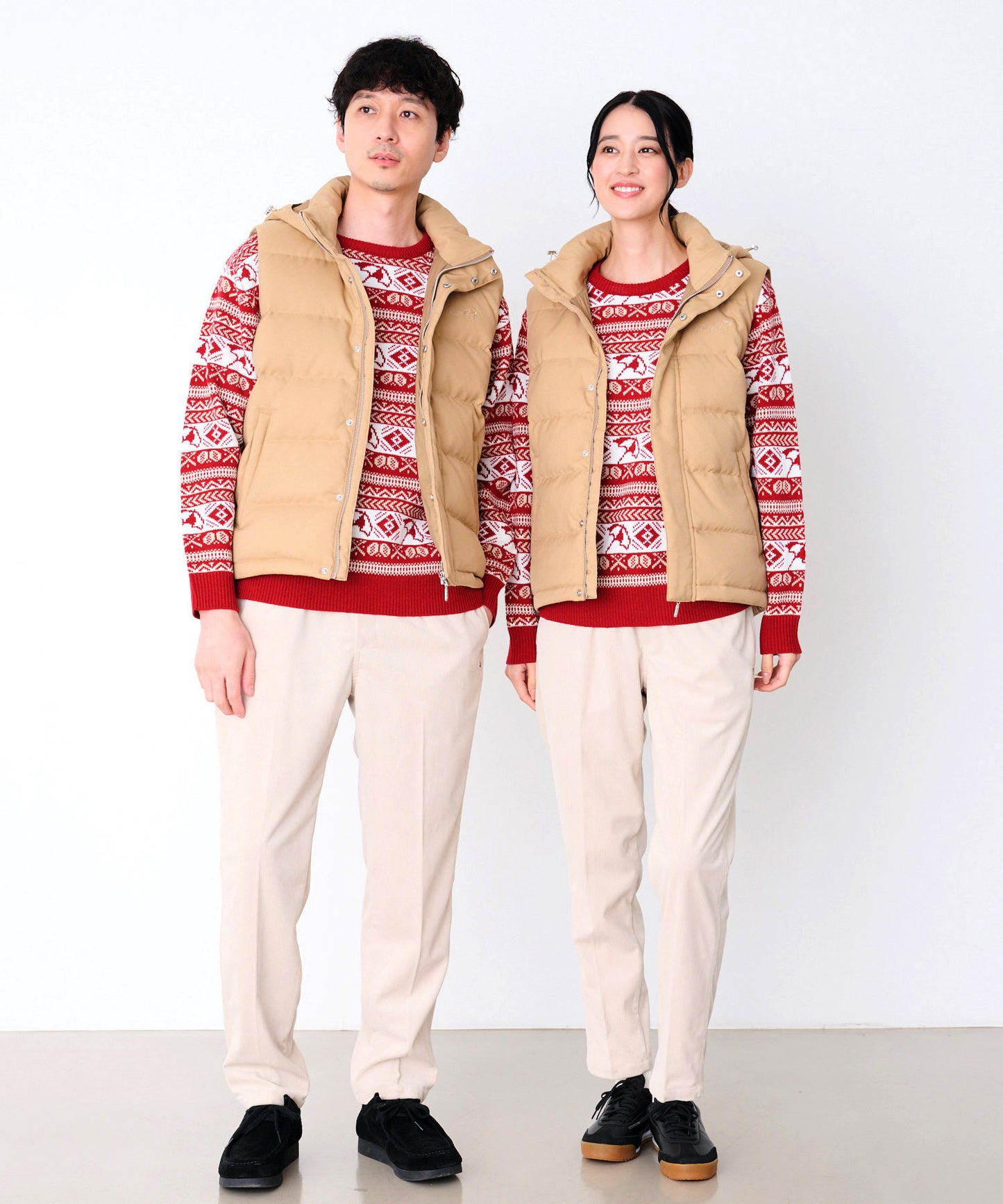 2WAY シェア ウーリー ダウンベスト