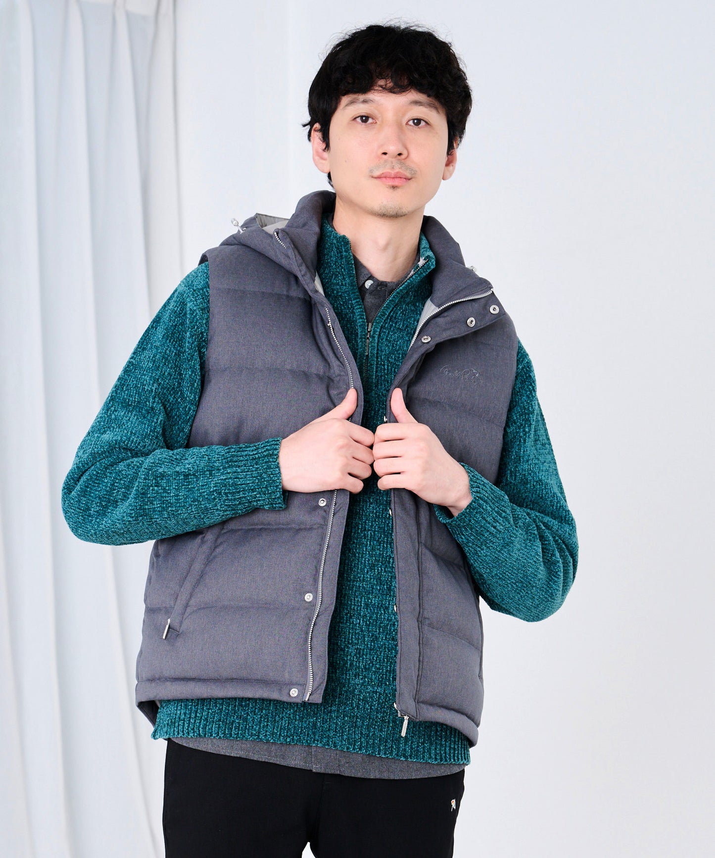 2WAY シェア ウーリー ダウンベスト