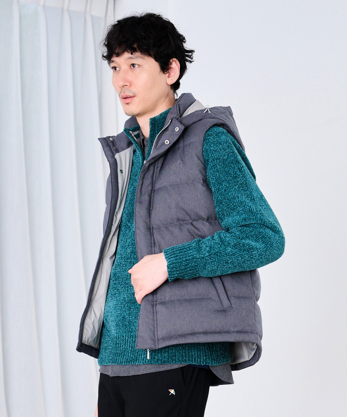 2WAY シェア ウーリー ダウンベスト