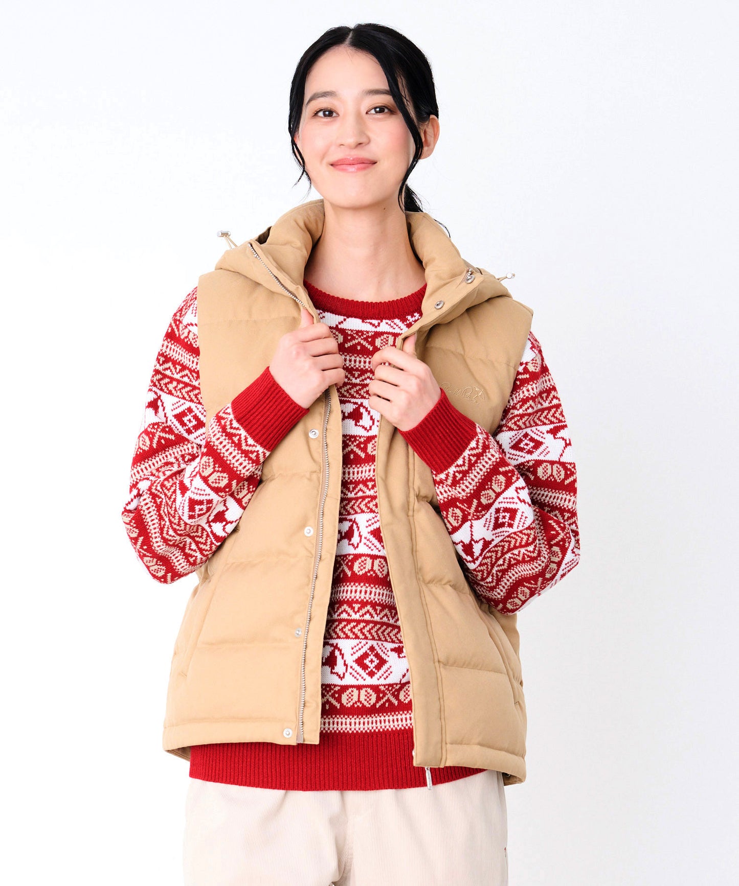 2WAY シェア ウーリー ダウンベスト