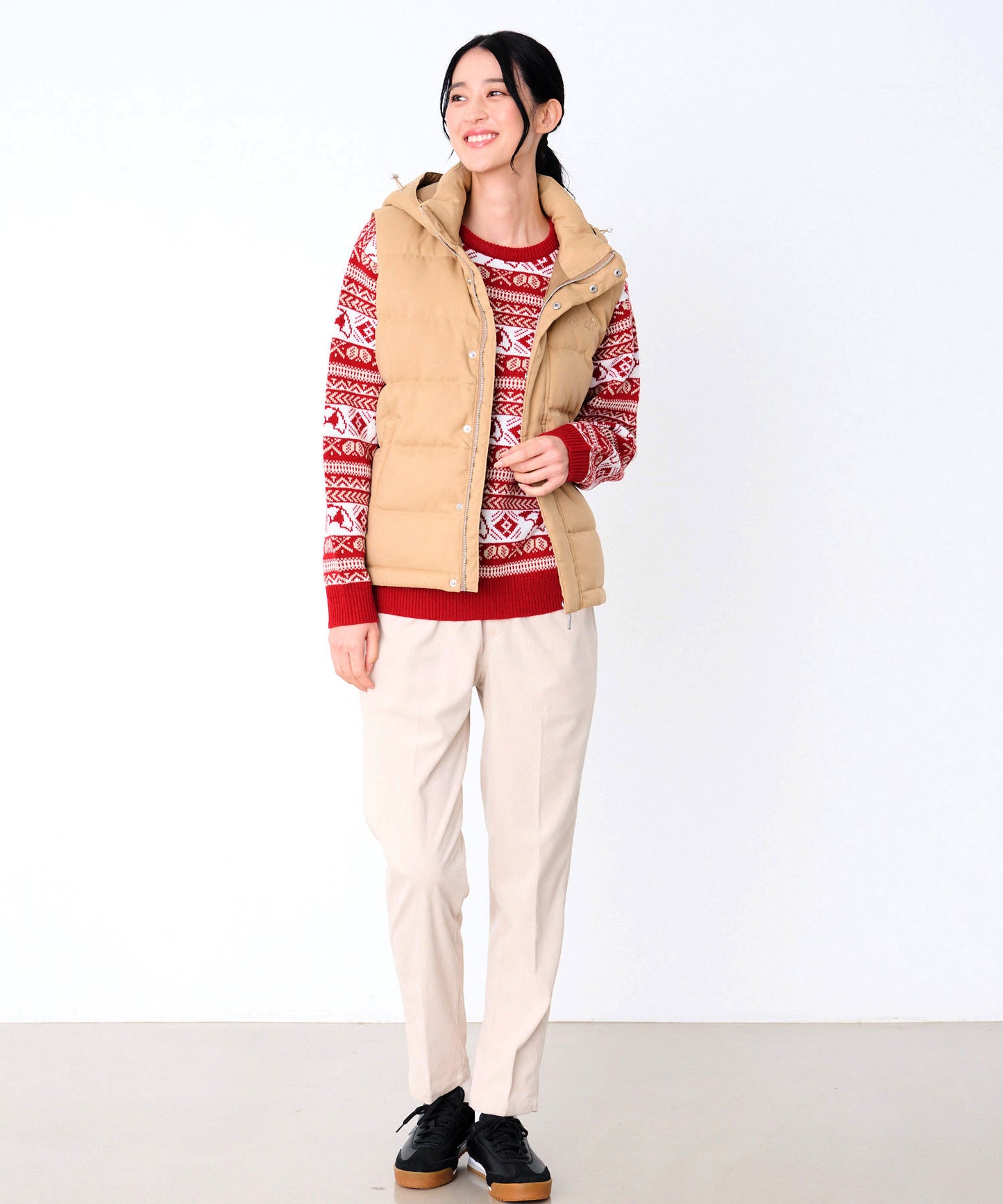 2WAY シェア ウーリー ダウンベスト