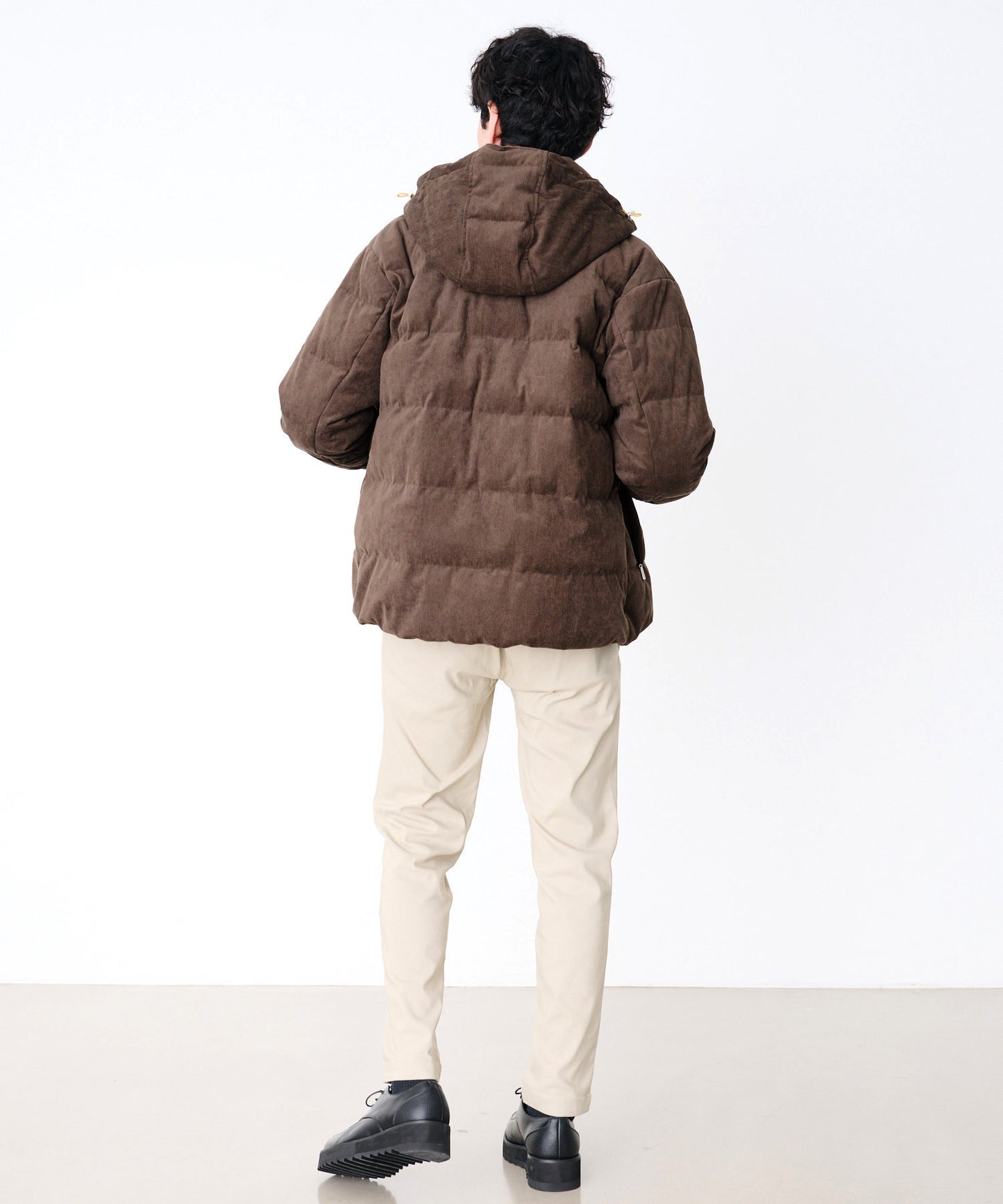 【予約】2WAY シェア コーデュロイ ダウンジャケット
