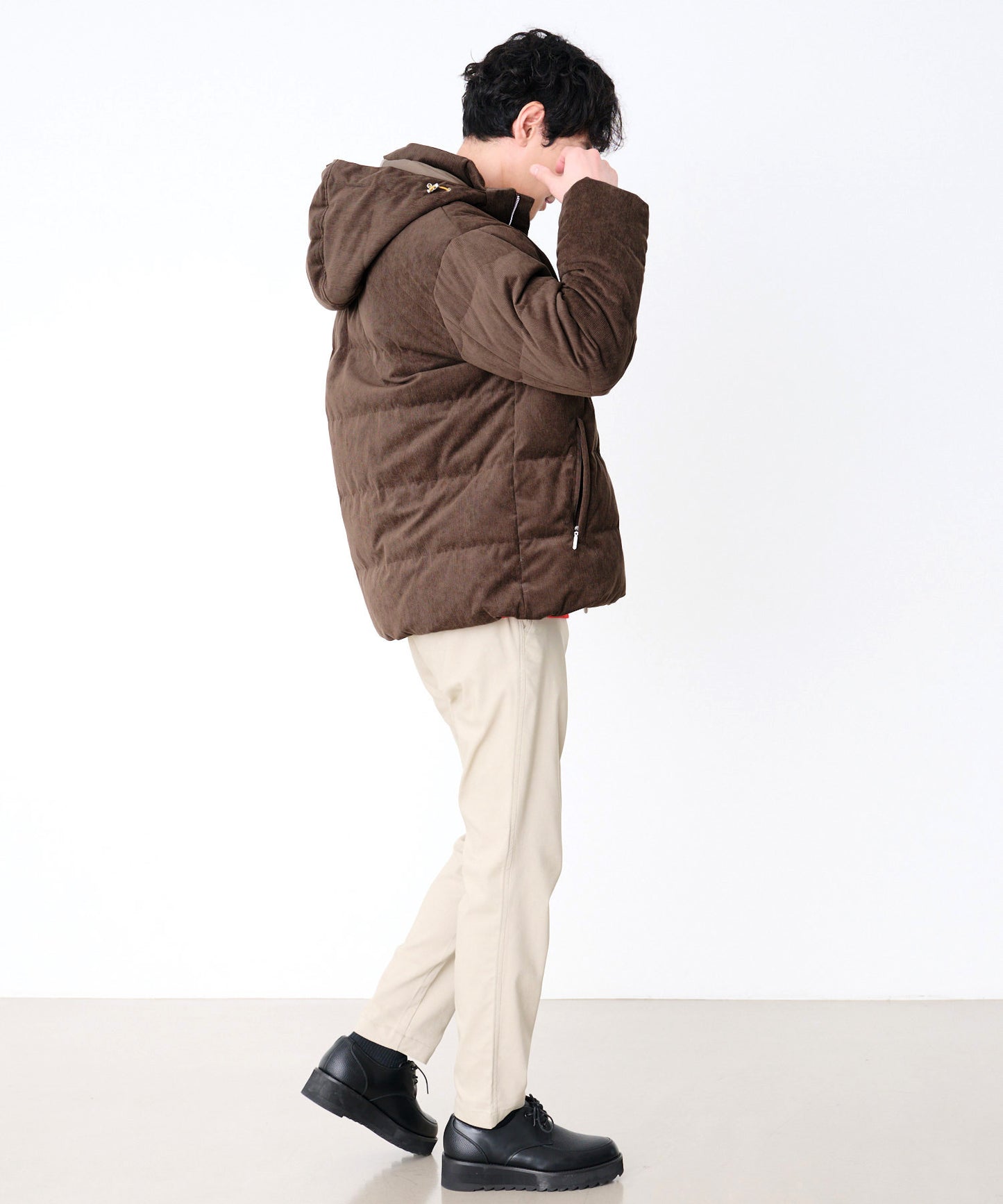 【予約】2WAY シェア コーデュロイ ダウンジャケット
