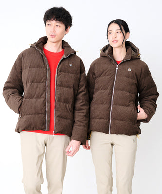 2WAY シェア コーデュロイ ダウンジャケット