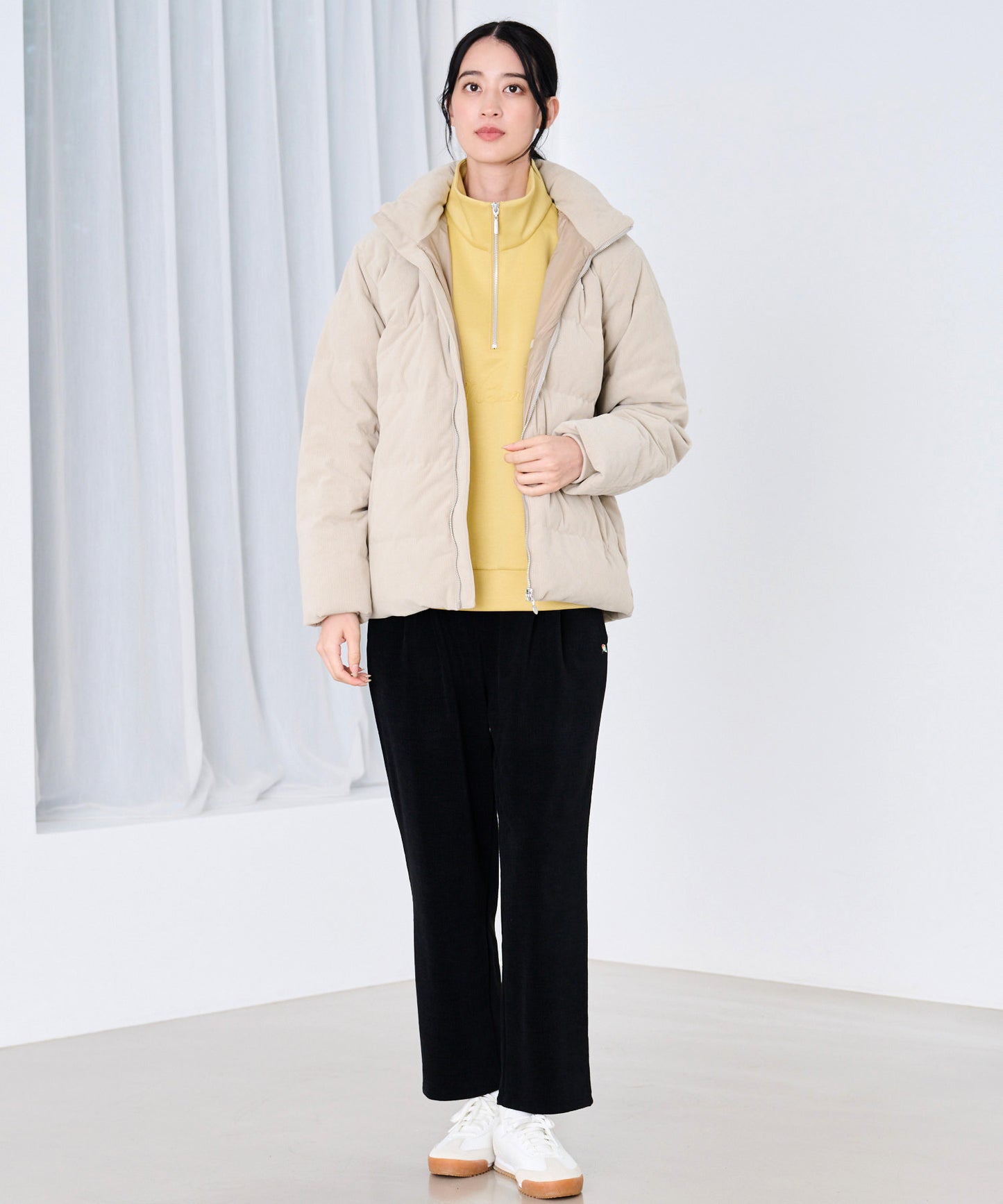 【予約】2WAY シェア コーデュロイ ダウンジャケット