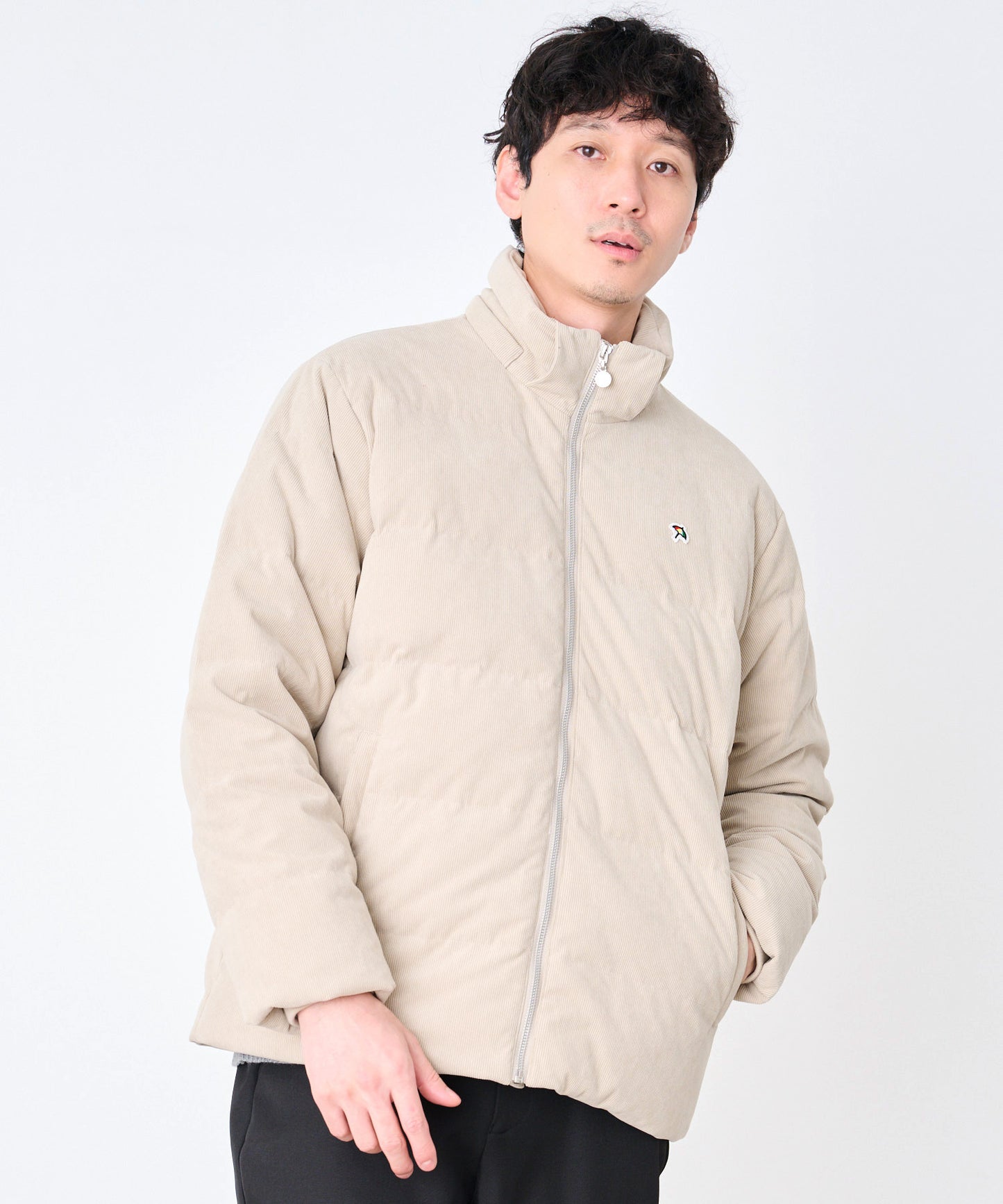 【予約】2WAY シェア コーデュロイ ダウンジャケット