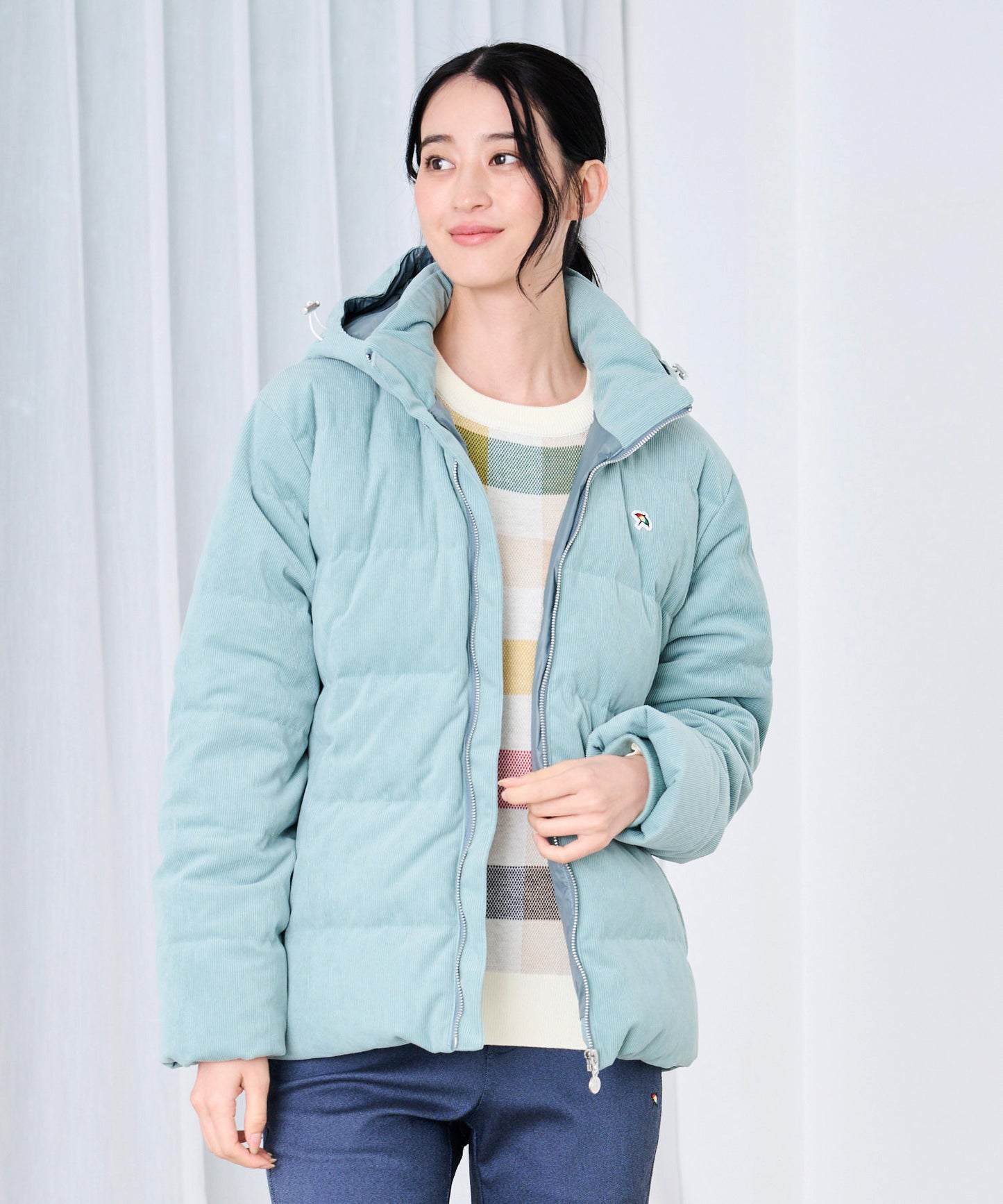 【予約】2WAY シェア コーデュロイ ダウンジャケット