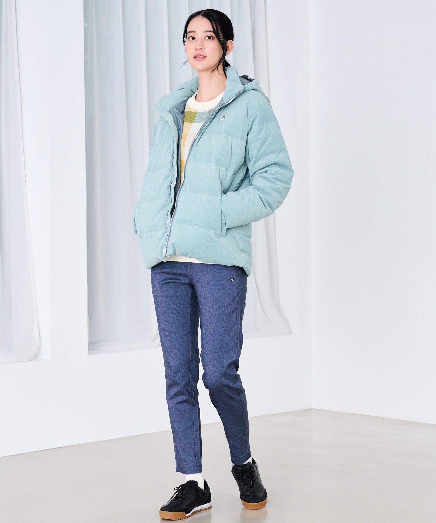 【予約】2WAY シェア コーデュロイ ダウンジャケット