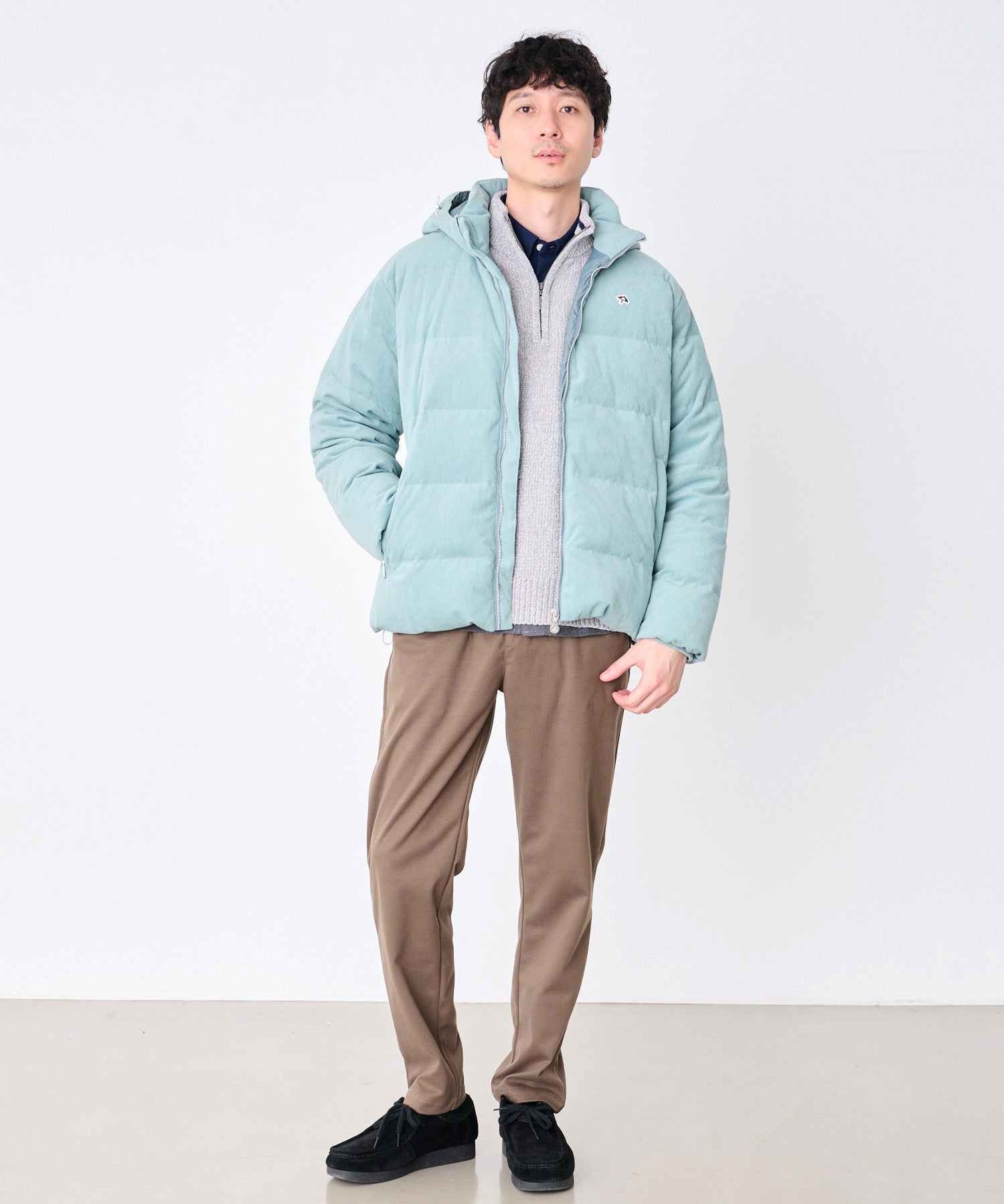 2WAY シェア コーデュロイ ダウンジャケット（ダウンジャケット/コート