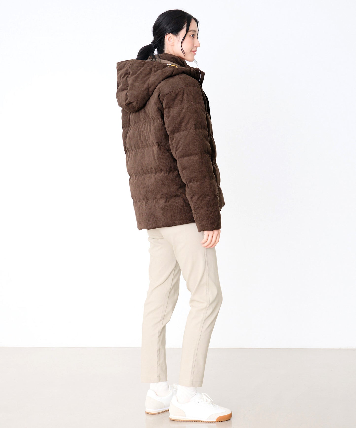 【予約】2WAY シェア コーデュロイ ダウンジャケット