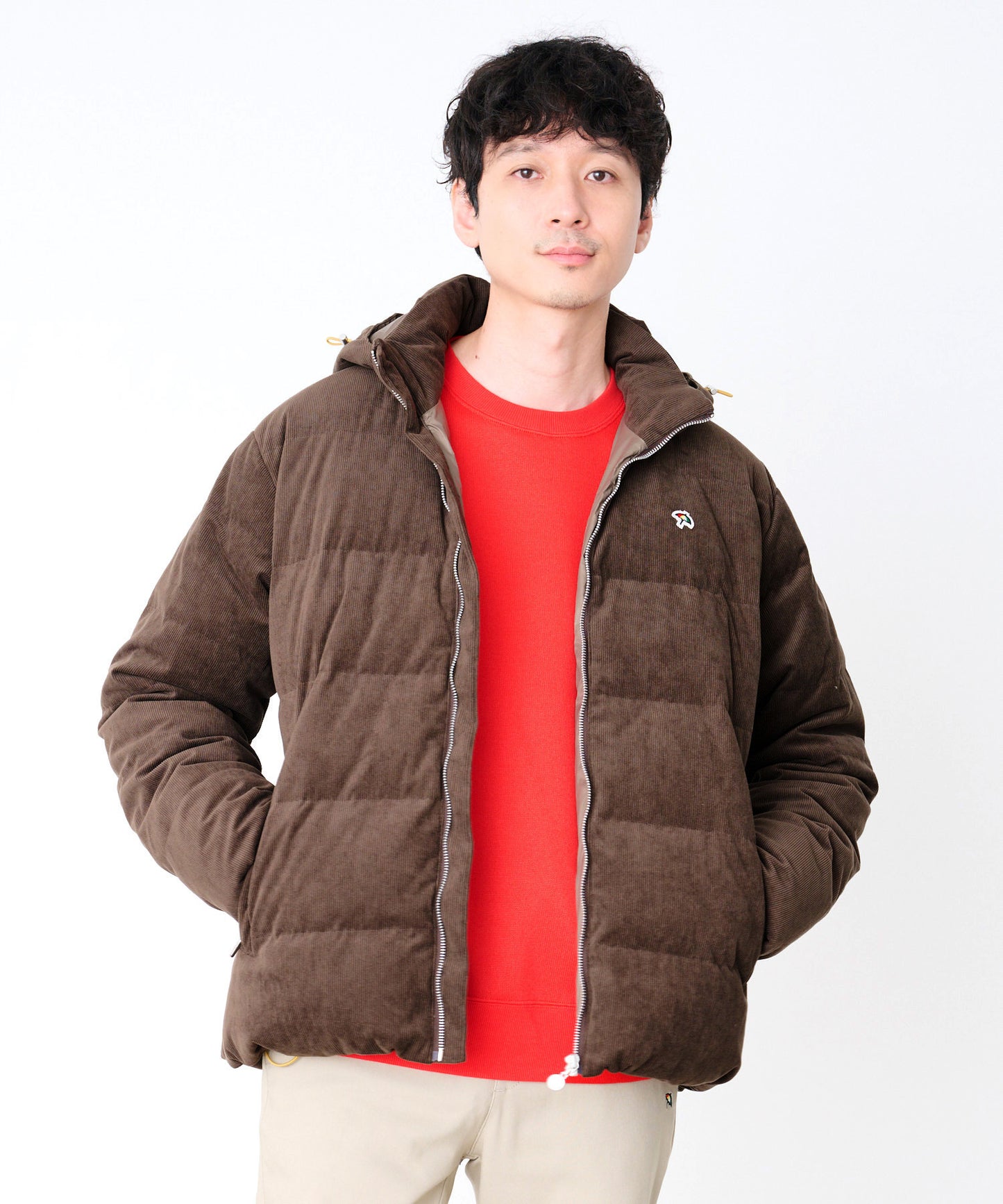 【予約】2WAY シェア コーデュロイ ダウンジャケット