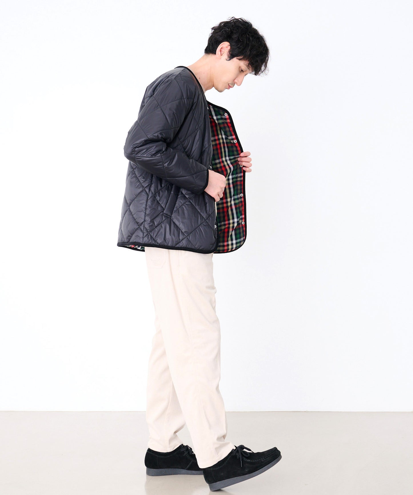 カラーレス シェア キルティング ジャケット