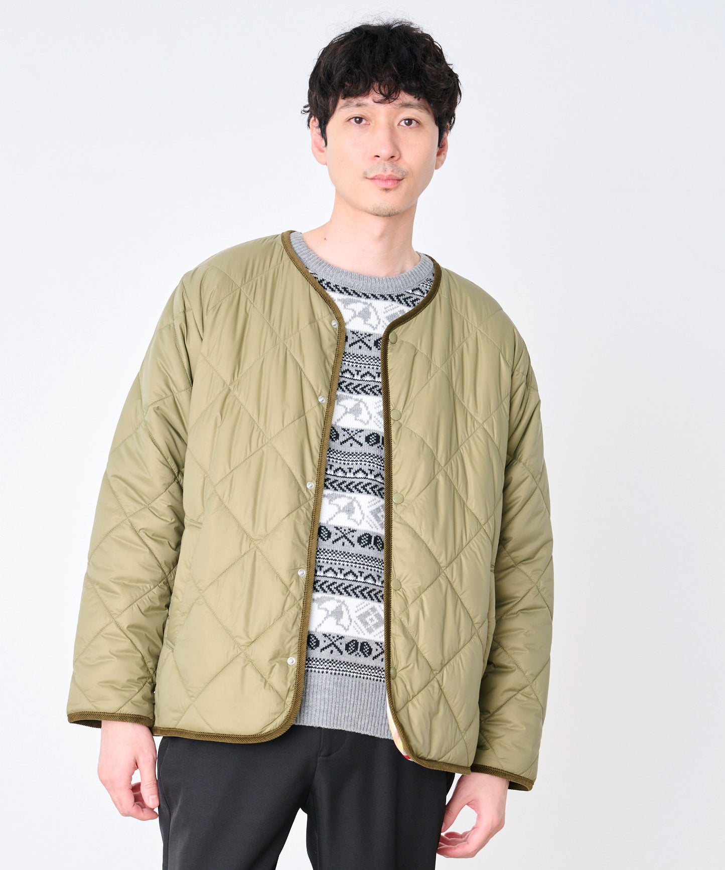 カラーレス シェア キルティング ジャケット