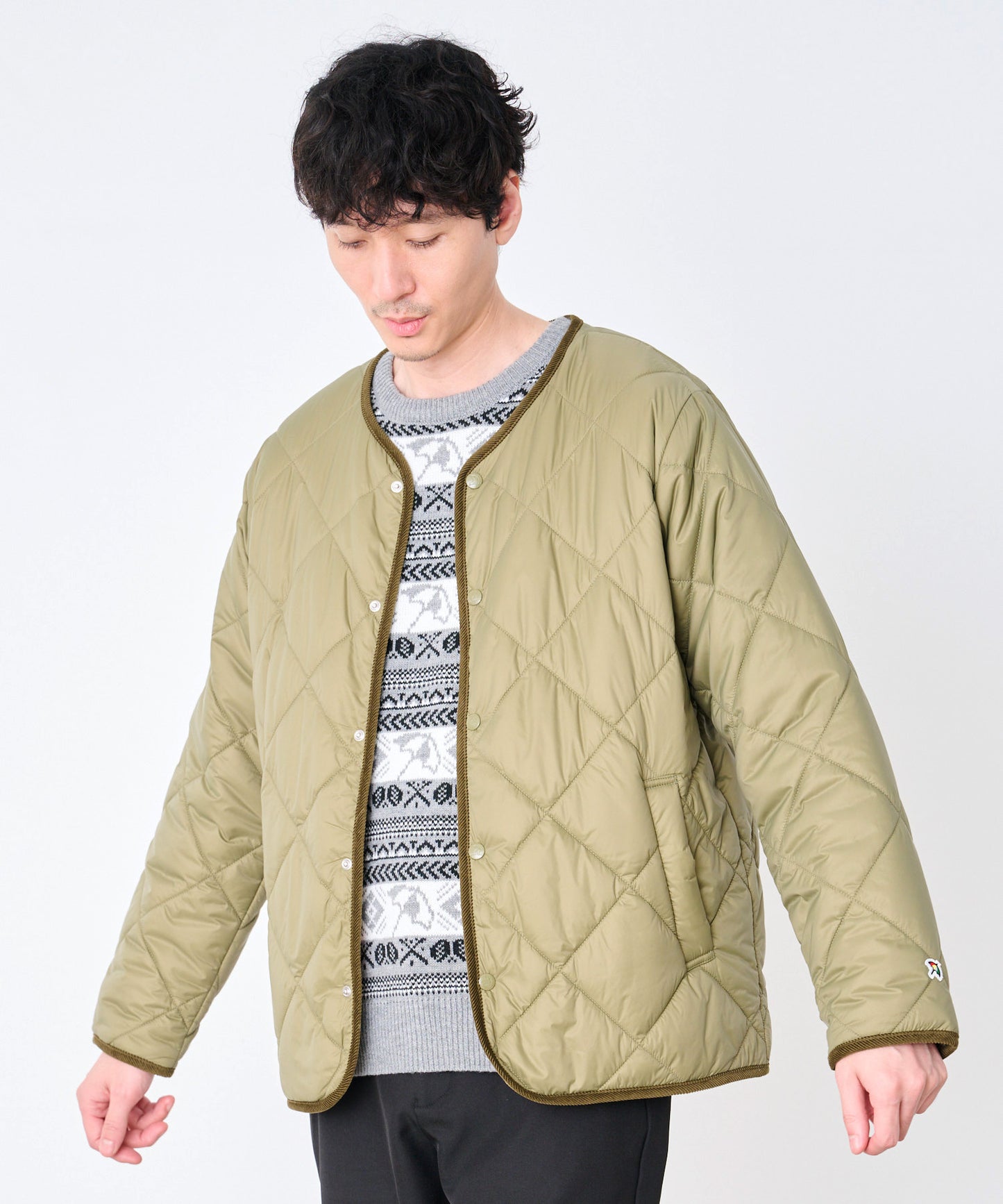 カラーレス シェア キルティング ジャケット