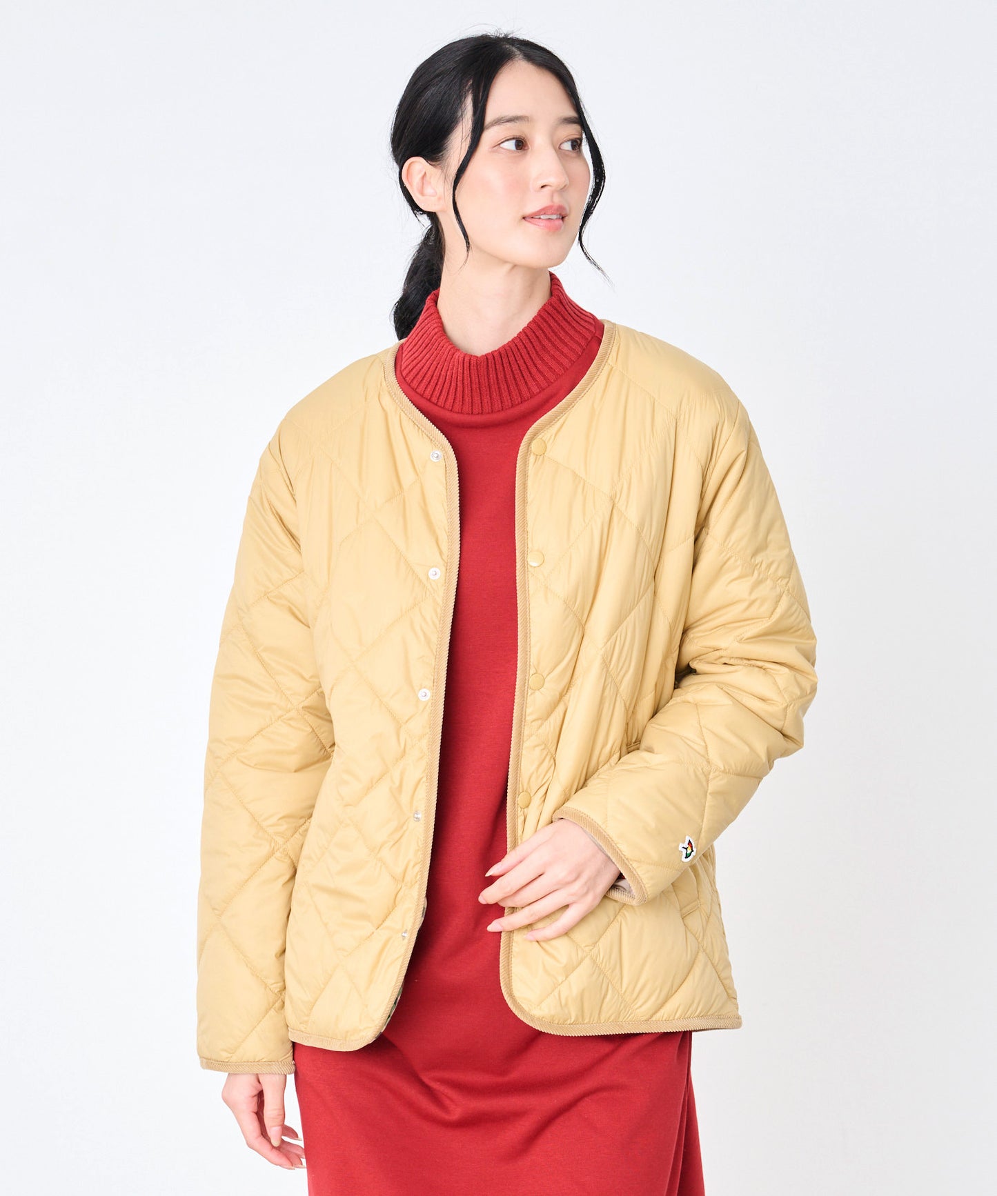 カラーレス シェア キルティング ジャケット