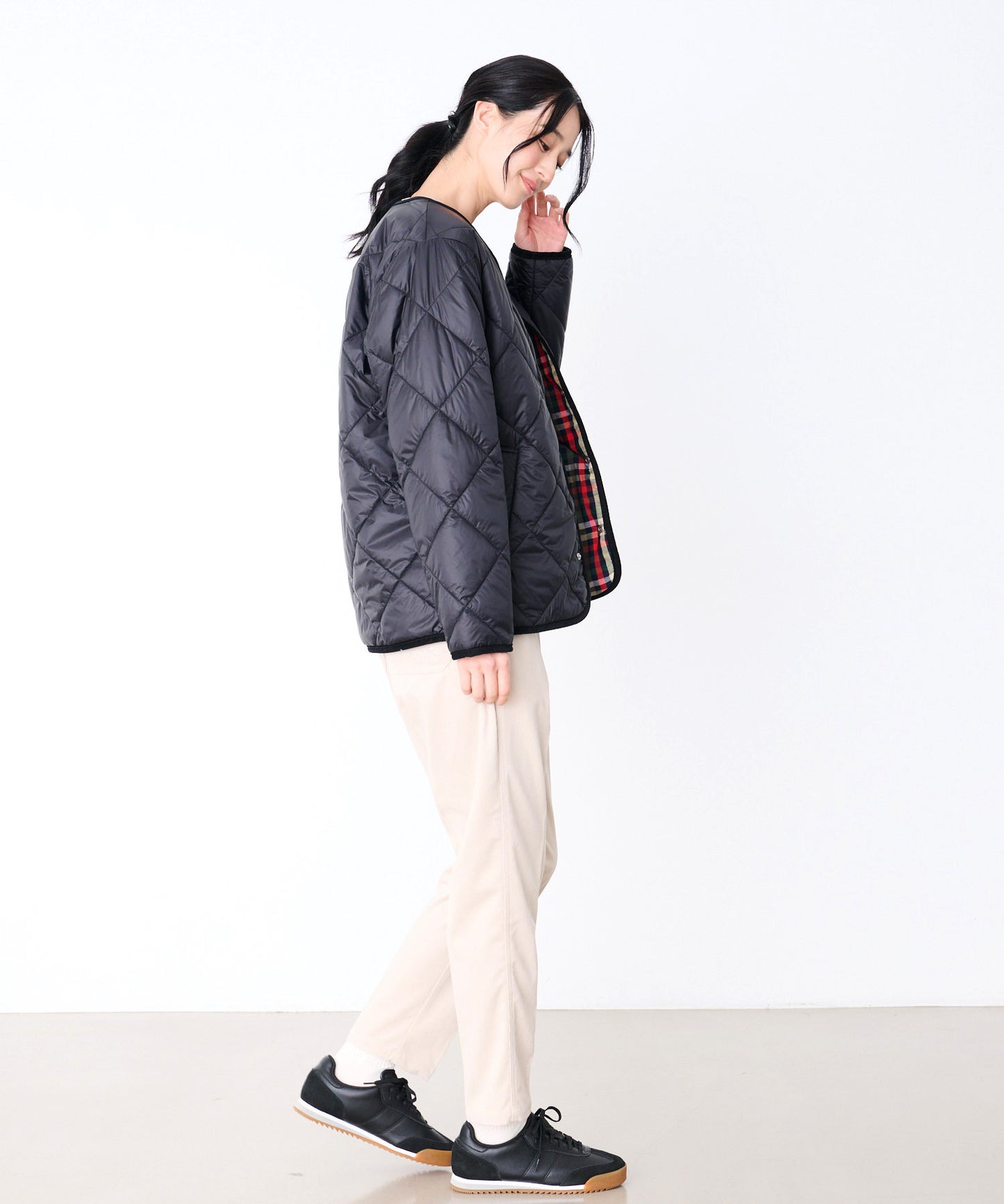 カラーレス シェア キルティング ジャケット