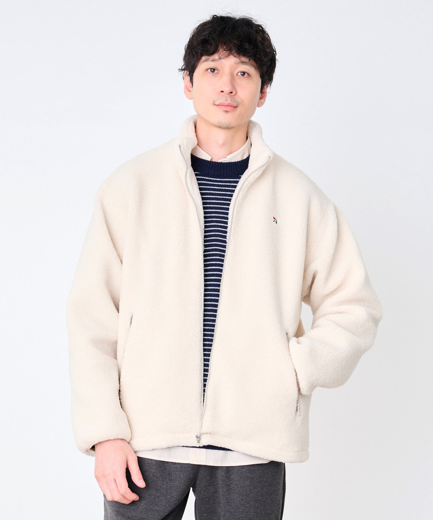 ウーリーフリース シェア スタンドジャケット