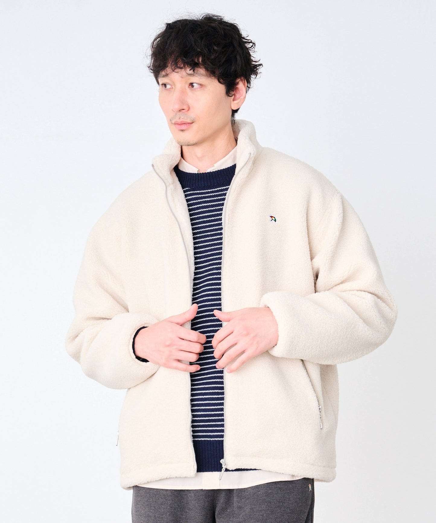 ウーリーフリース シェア スタンドジャケット