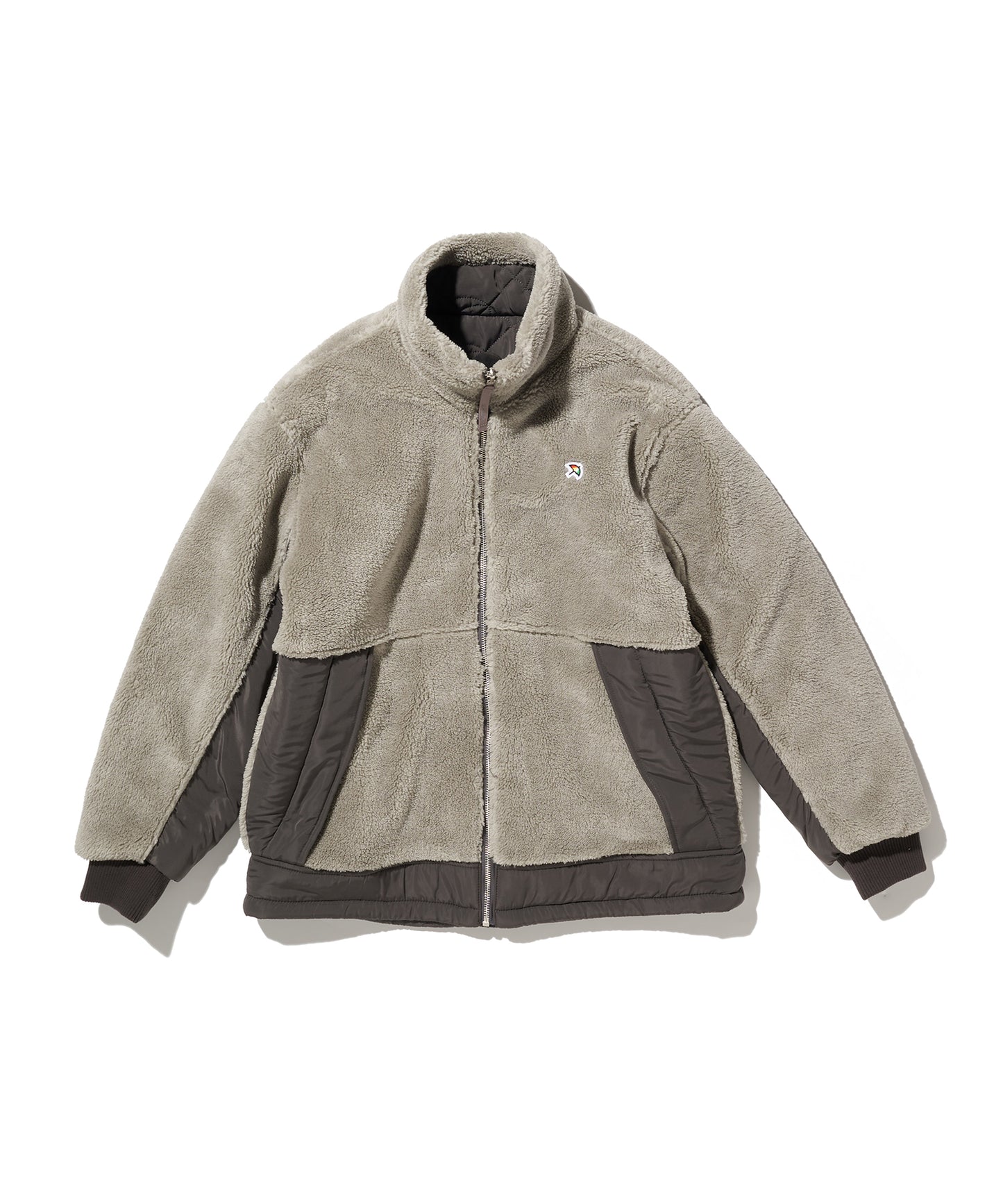 【2BUY対象】リバーシブル ボア×アンブレラキルト シェア ジャケット